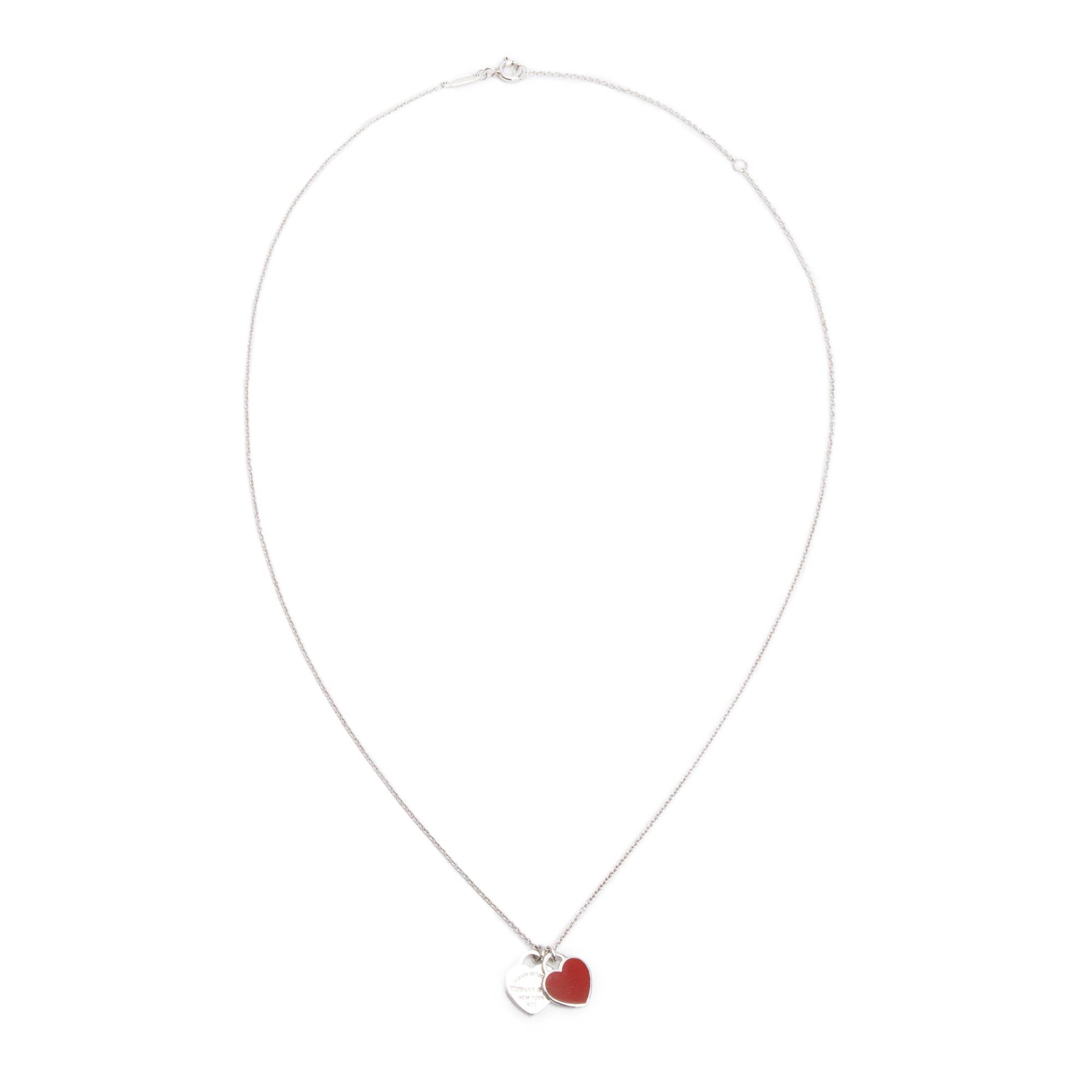 Tiffany & Co. Return to Tiffany Mini Double Heart Tag Pendant