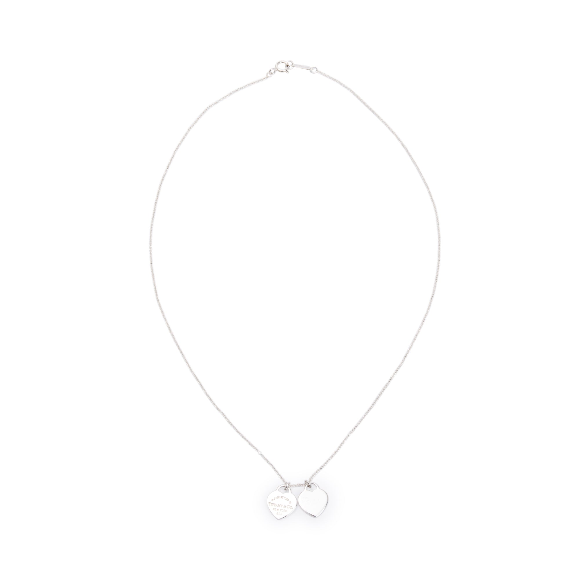 Tiffany & Co. Return to Tiffany Mini Double Heart Tag Pendant