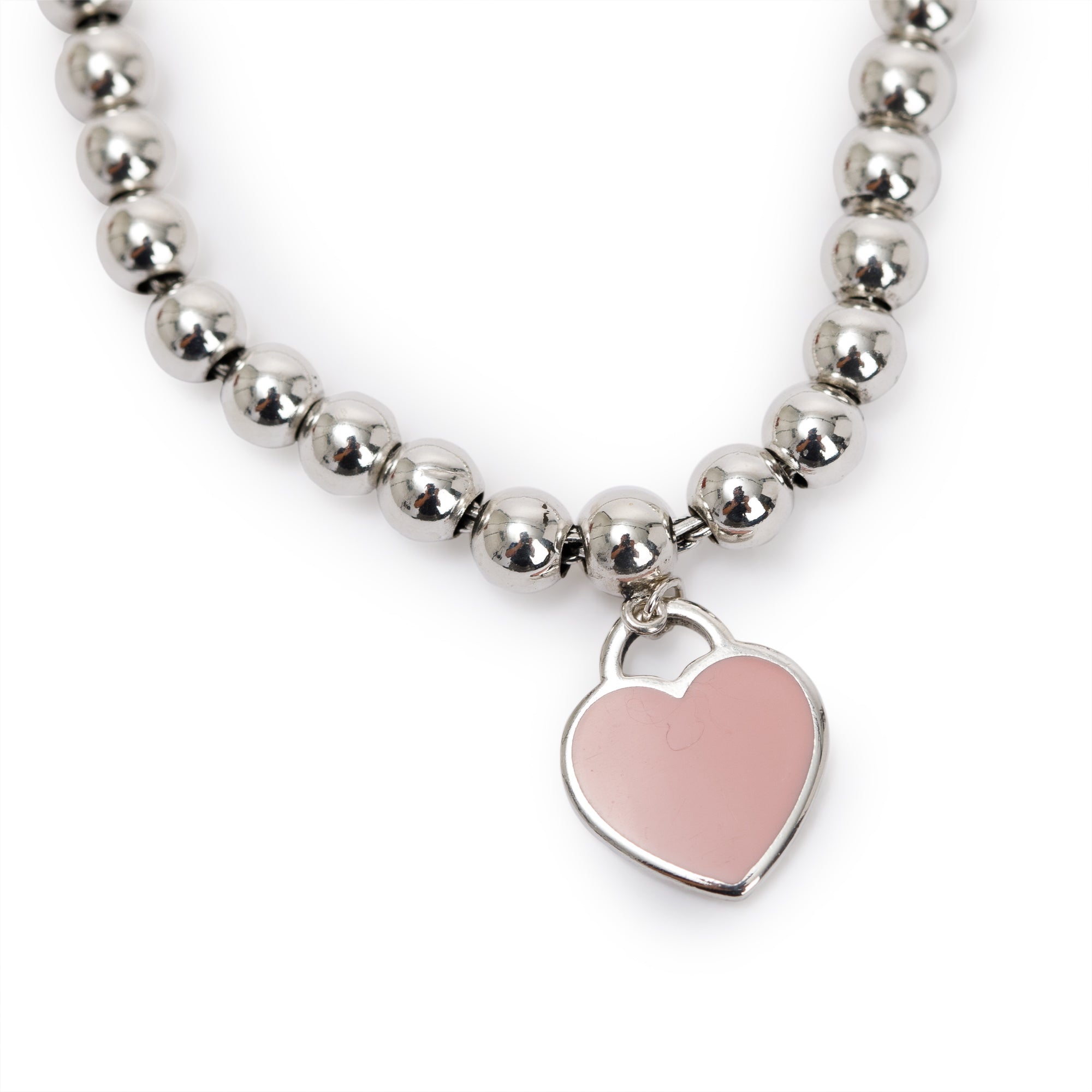 Tiffany Return to Tiffany Mini Heart Tag MM Bead Bracelet