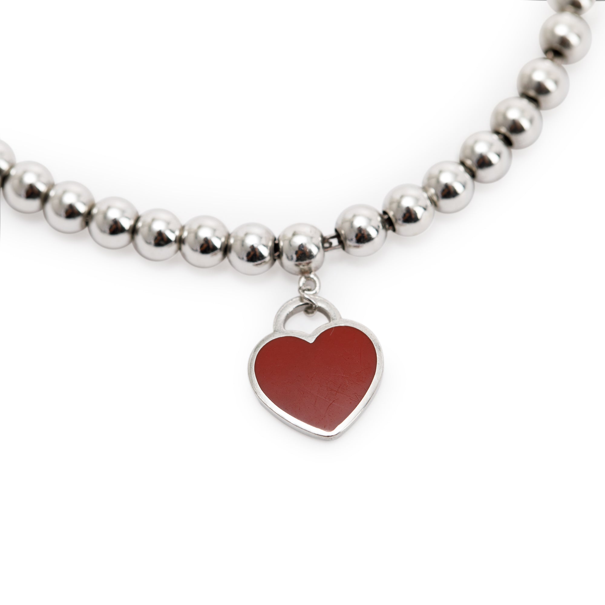 Tiffany Return to Tiffany Mini Heart Tag Bead Bracelet with
