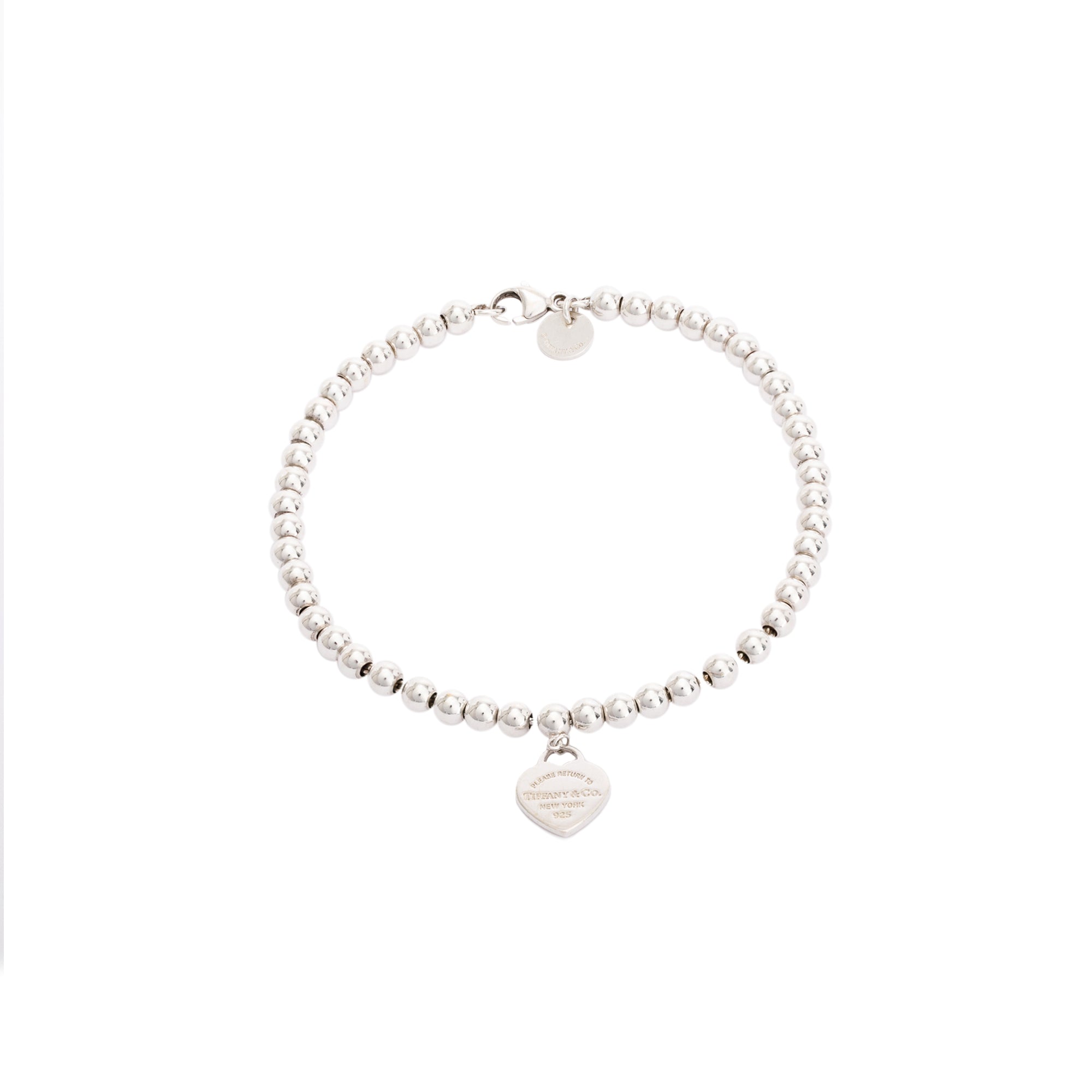 Tiffany & Co. Return to Tiffany Mini Heart Tag Bead Bracelet