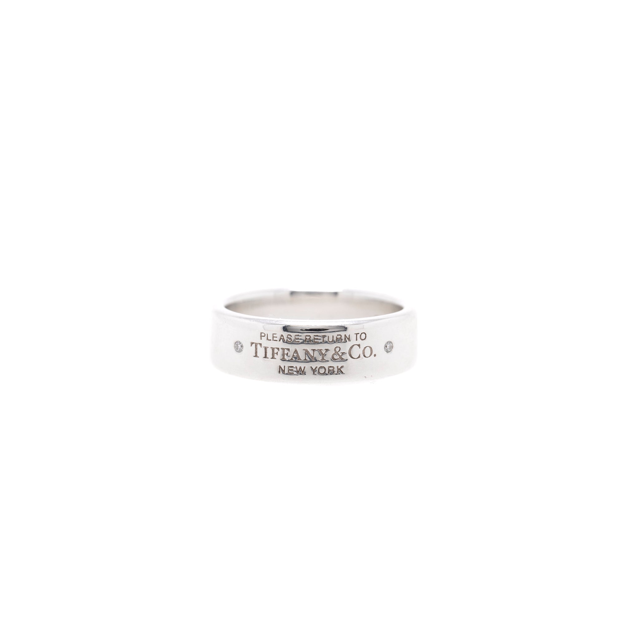 Tiffany & Co. Return to Tiffany Narrow Diamond Band Ring – OLIVER'S