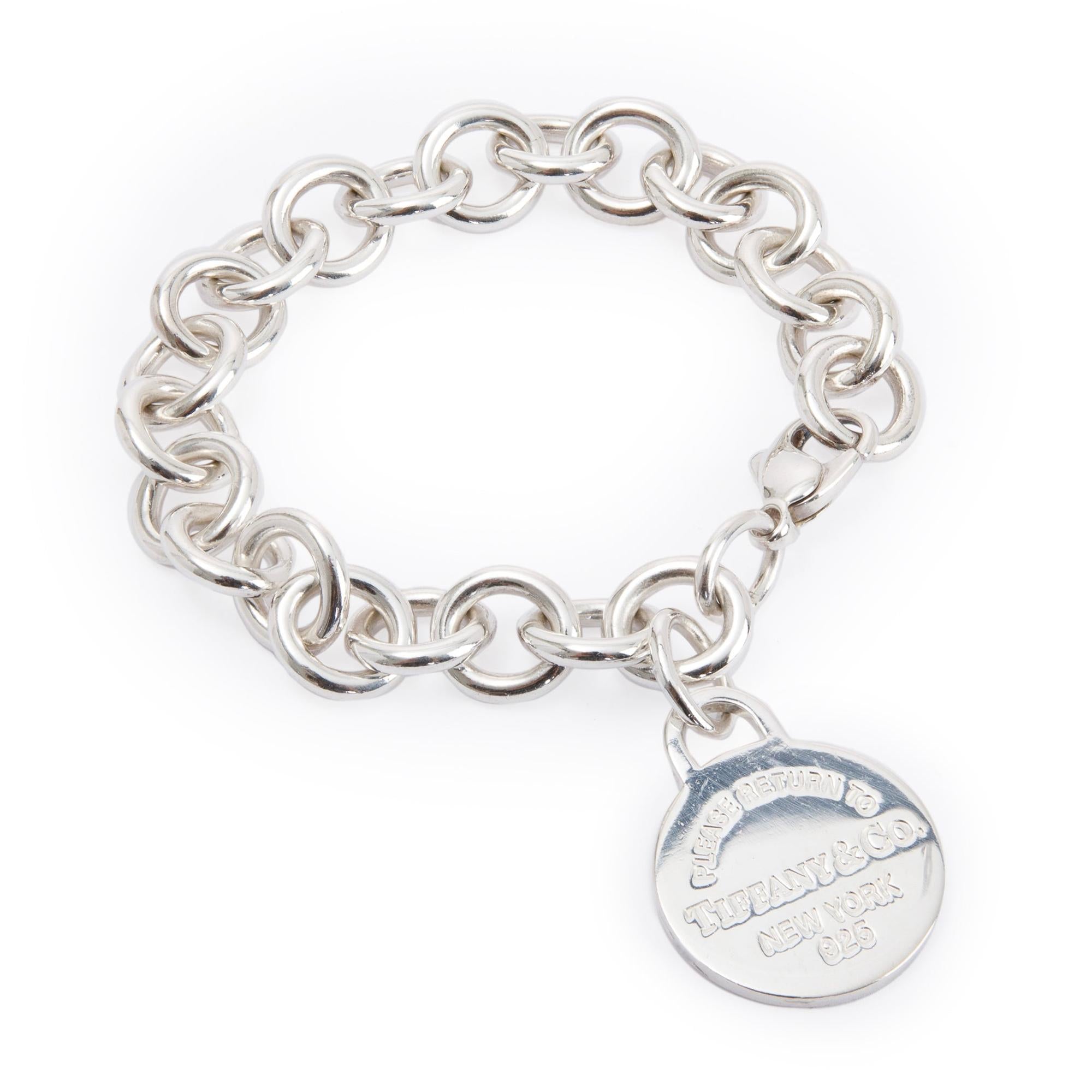 Tiffany & Co. Return to Tiffany Round Tag Charm Bracelet