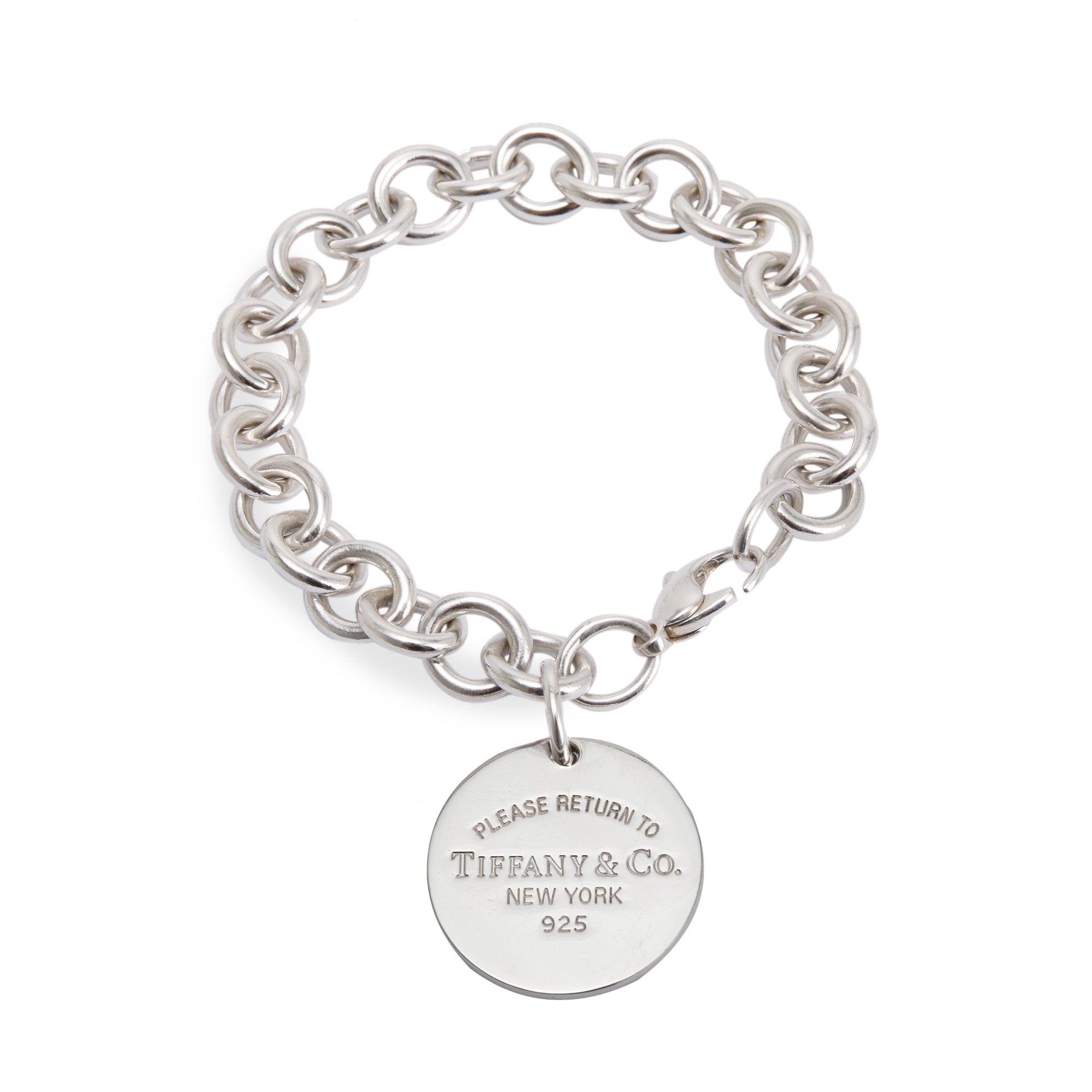 Tiffany & Co. Return to Tiffany Round Tag Charm Bracelet