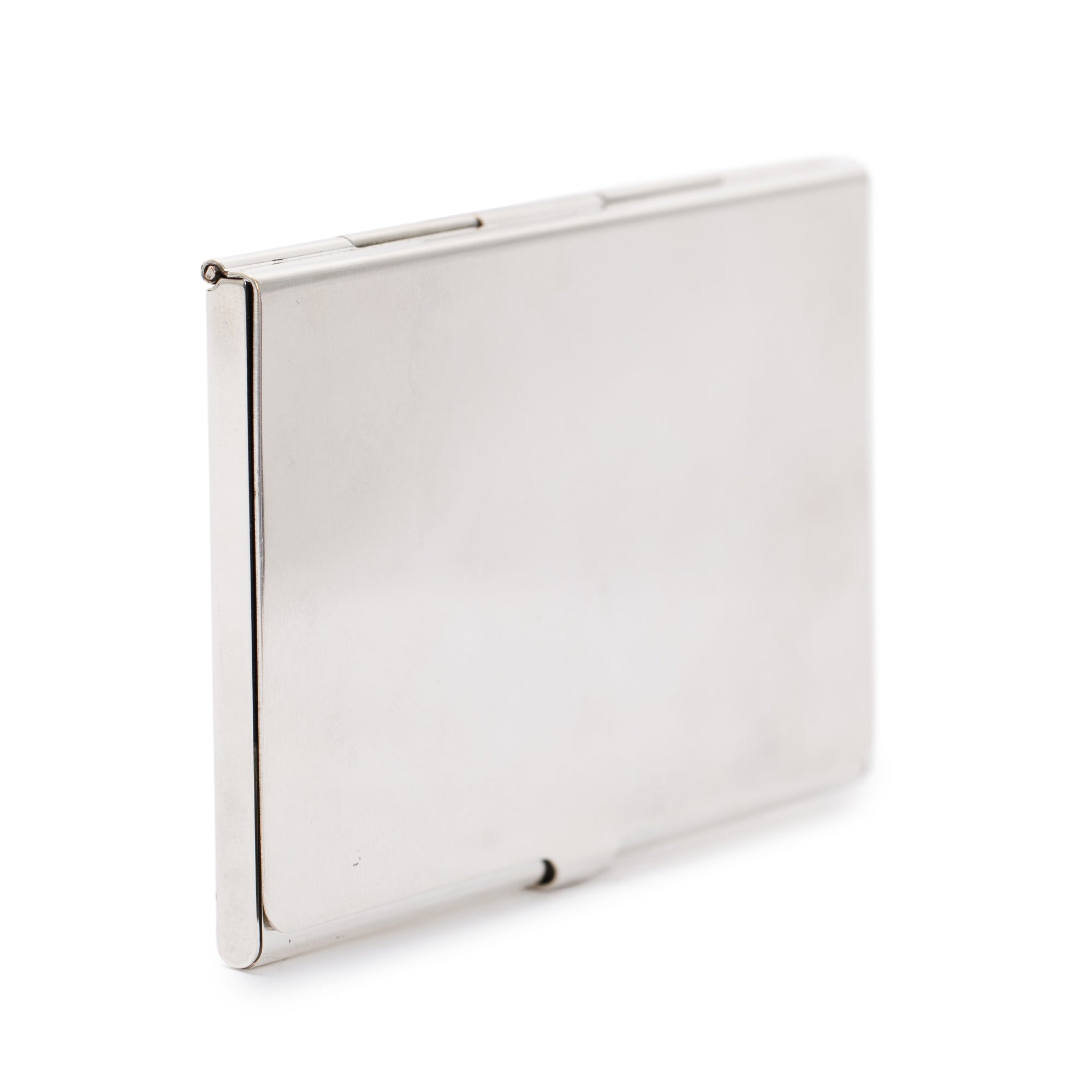 Tiffany & Co. Silver Plated Metal Card Holder w/ Box