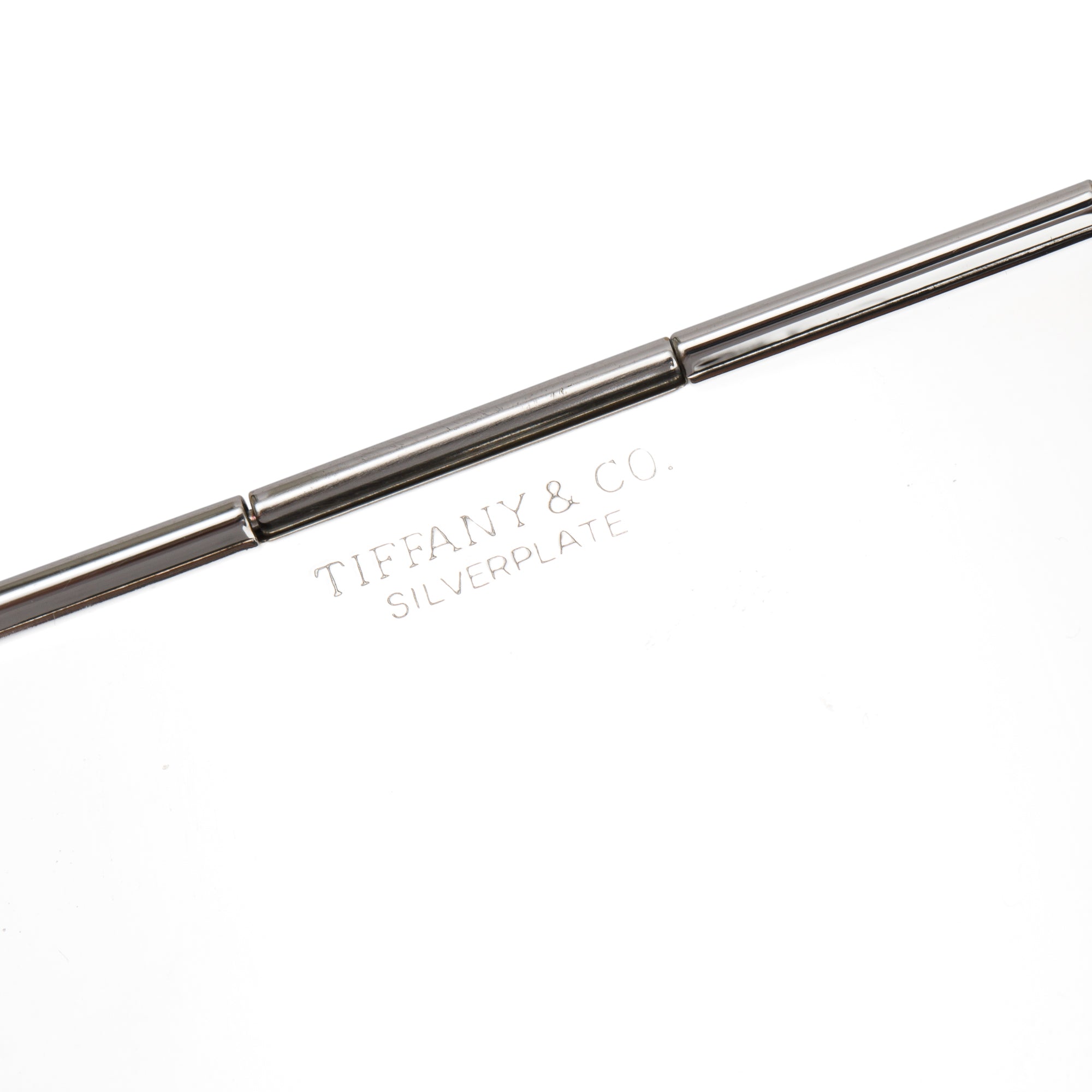 Tiffany & Co. Silver Plated Metal Card Holder w/ Box