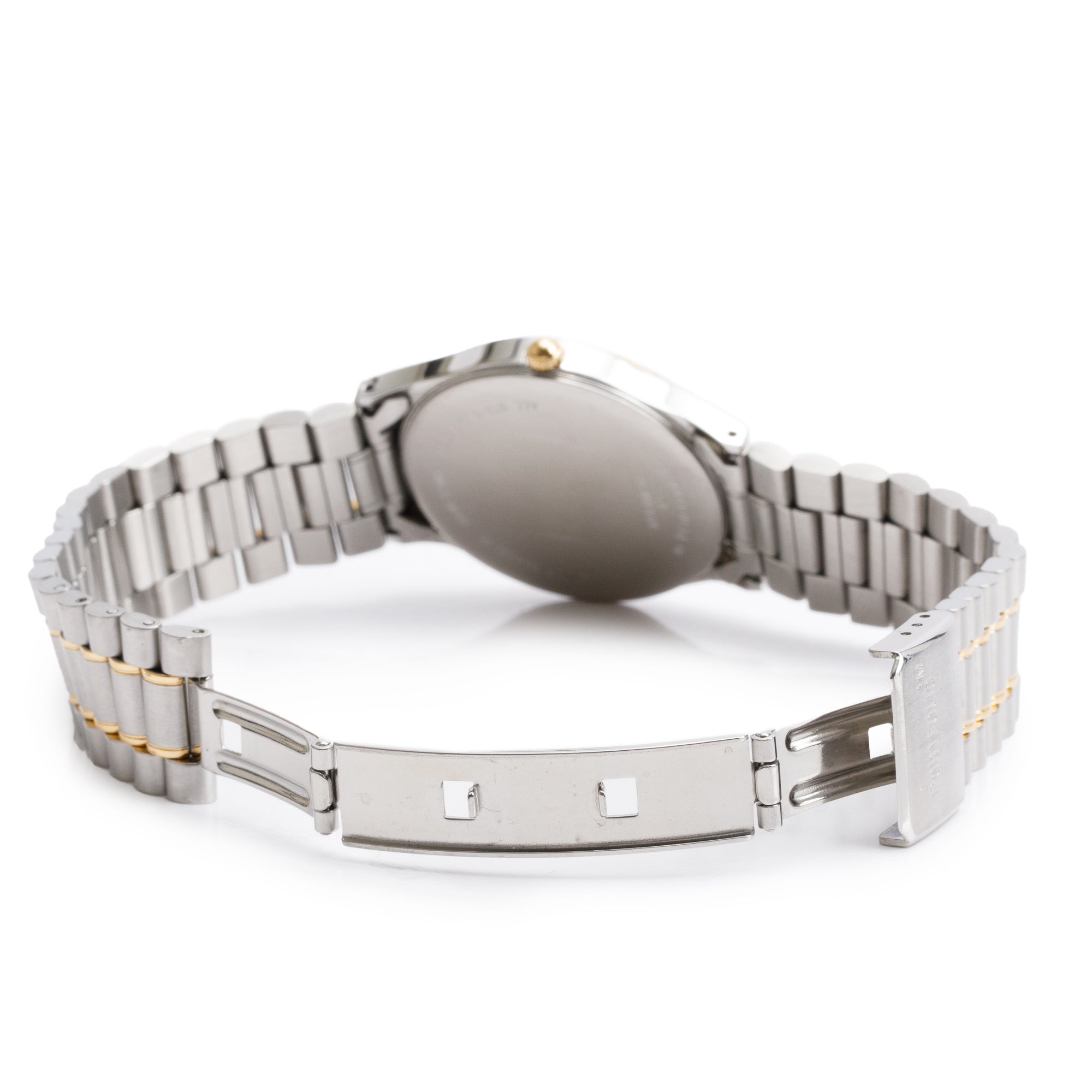 Tiffany & Co. Stainless Steel & 18k Yellow Gold Portfolio 33 MM Watch w/ Box