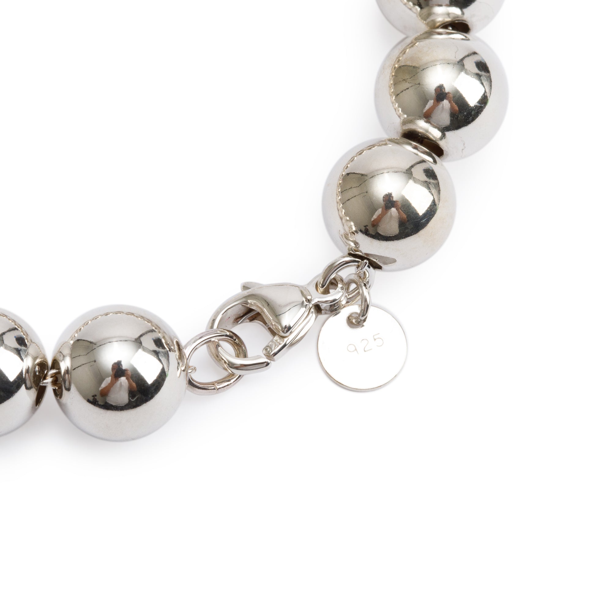Tiffany & Co. Sterling Silver 10 MM HardWear Ball Bracelet