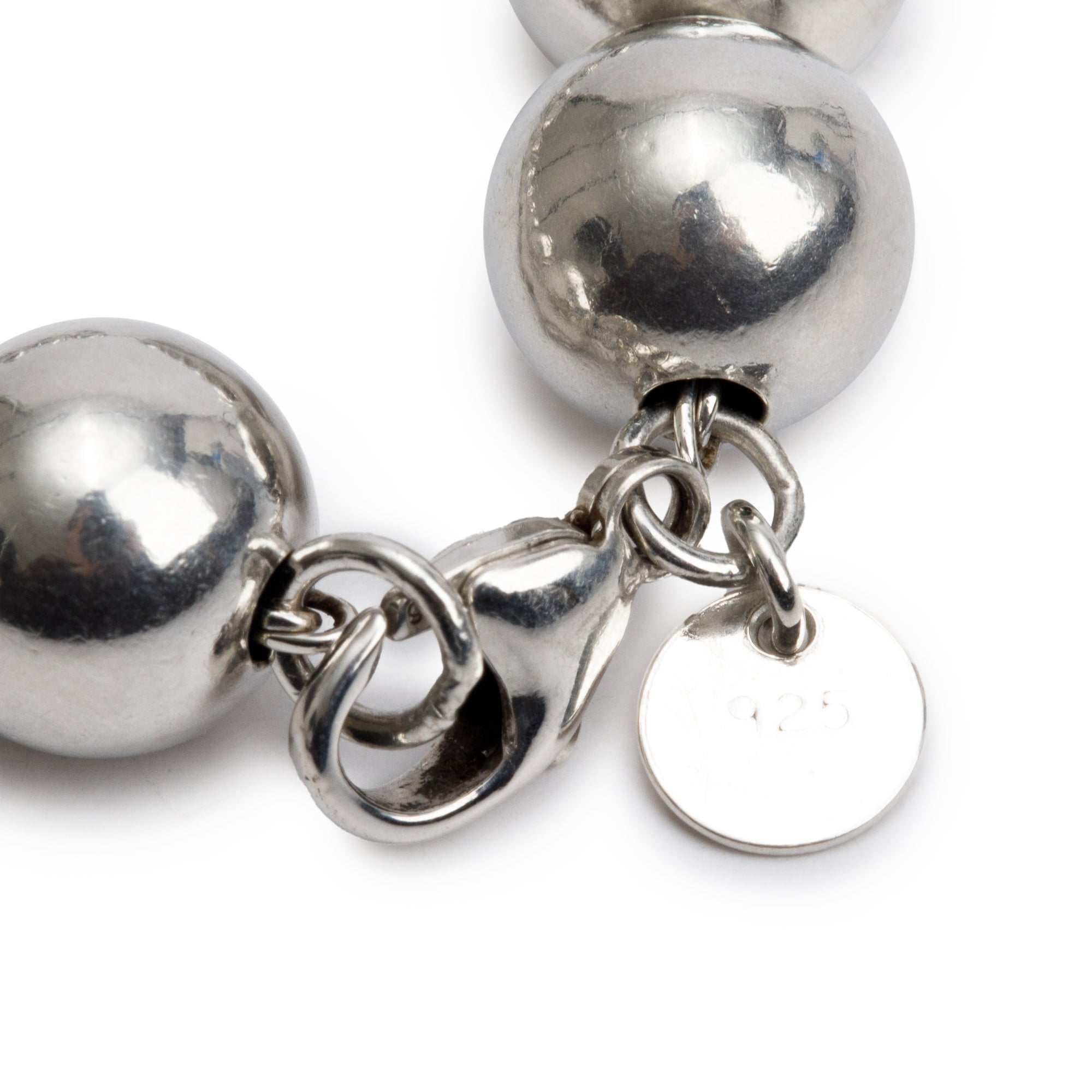 Tiffany & Co. Sterling Silver 10 MM HardWear Ball Bracelet