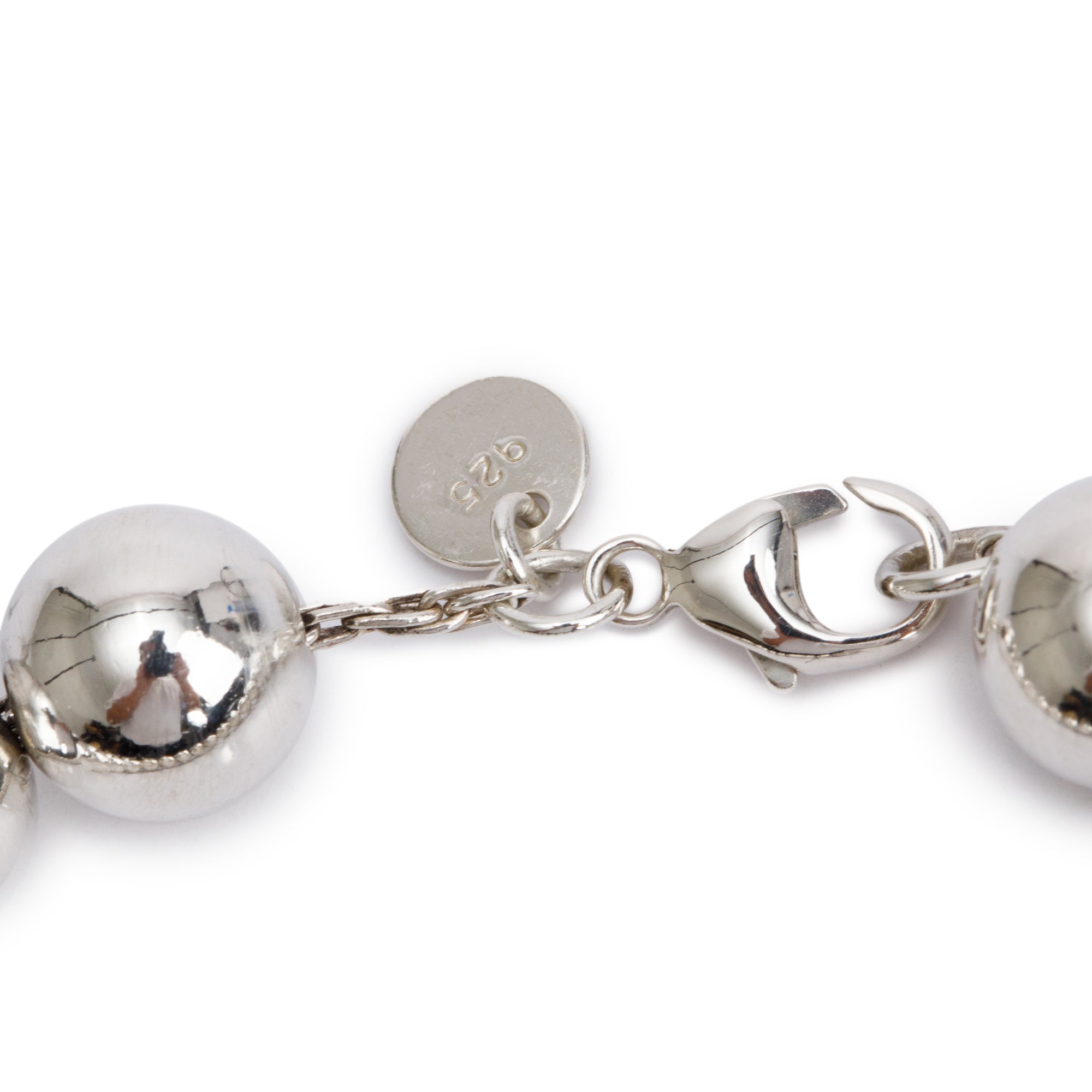 Tiffany & Co. Sterling Silver 10 MM HardWear Ball Bracelet