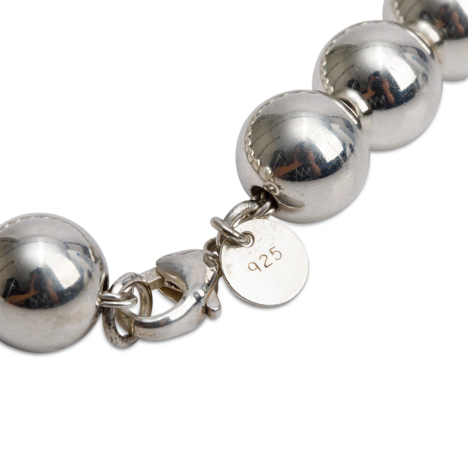 Tiffany & Co. Sterling Silver 10 MM HardWear Ball Bracelet