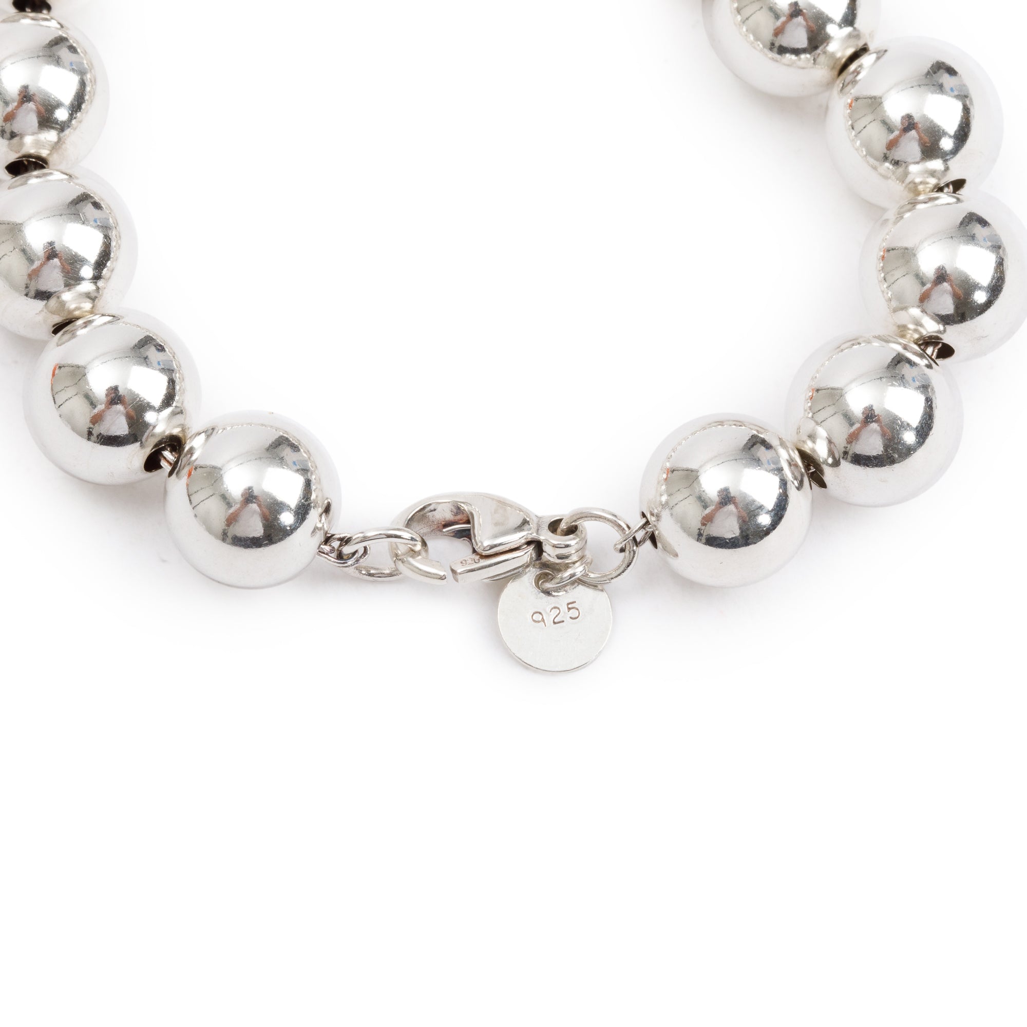 Tiffany & Co. Sterling Silver 10 MM HardWear Ball Bracelet
