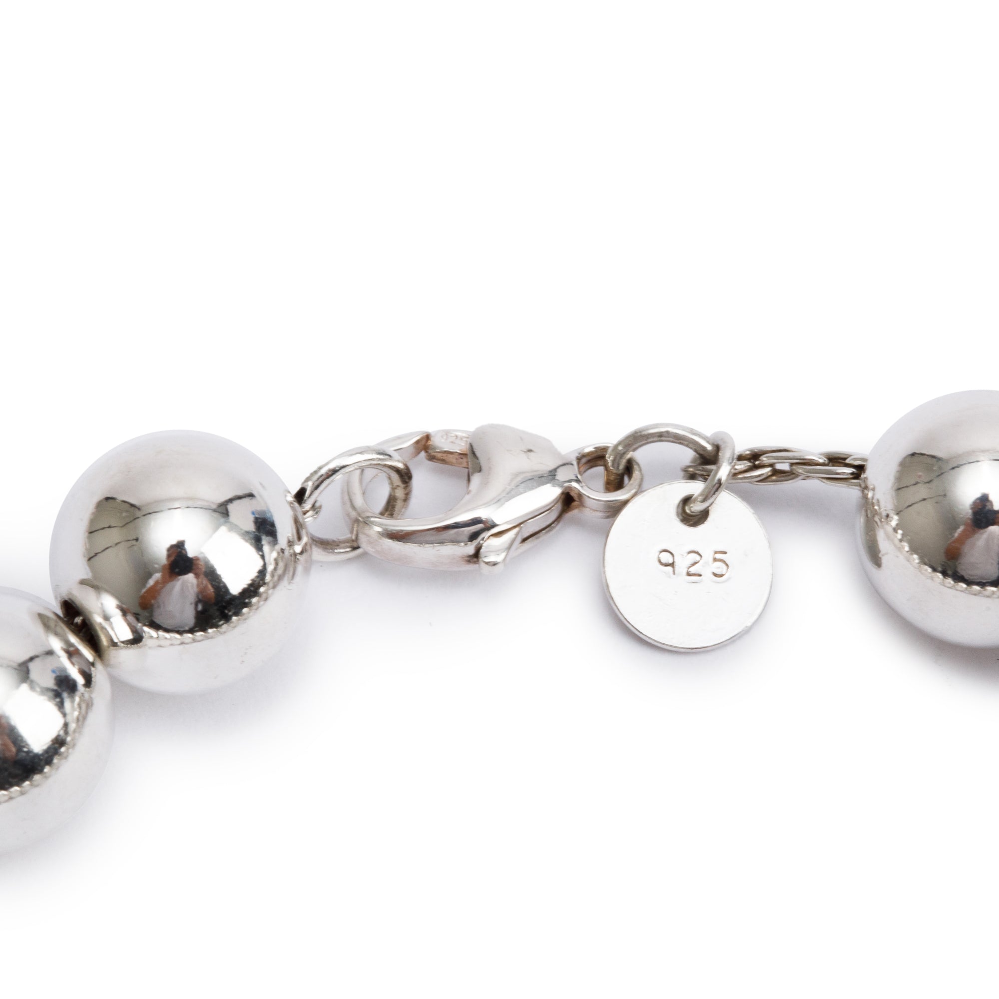 Tiffany & Co. Sterling Silver 10 MM HardWear Ball Bracelet
