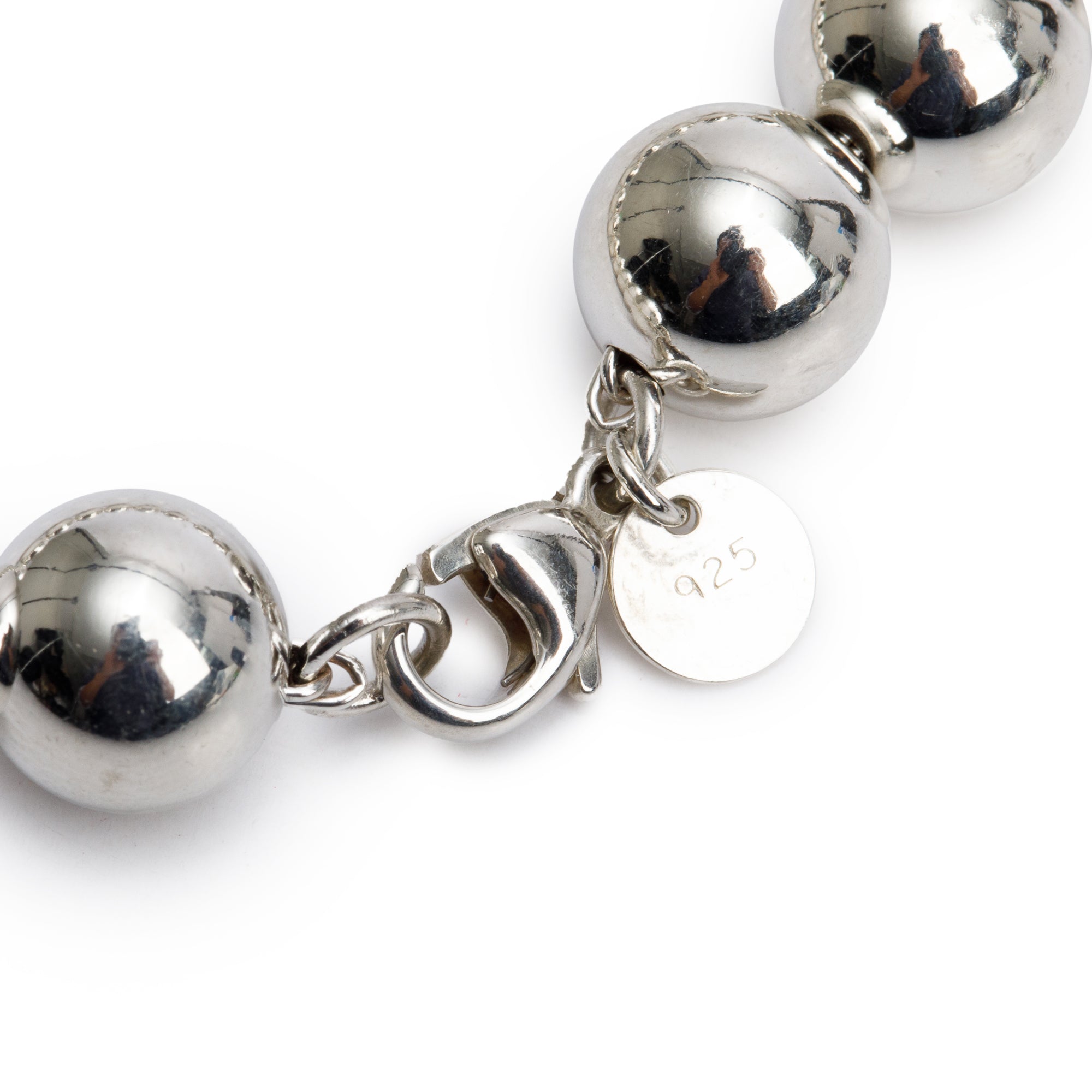 Tiffany & Co. Sterling Silver 10 MM HardWear Ball Bracelet