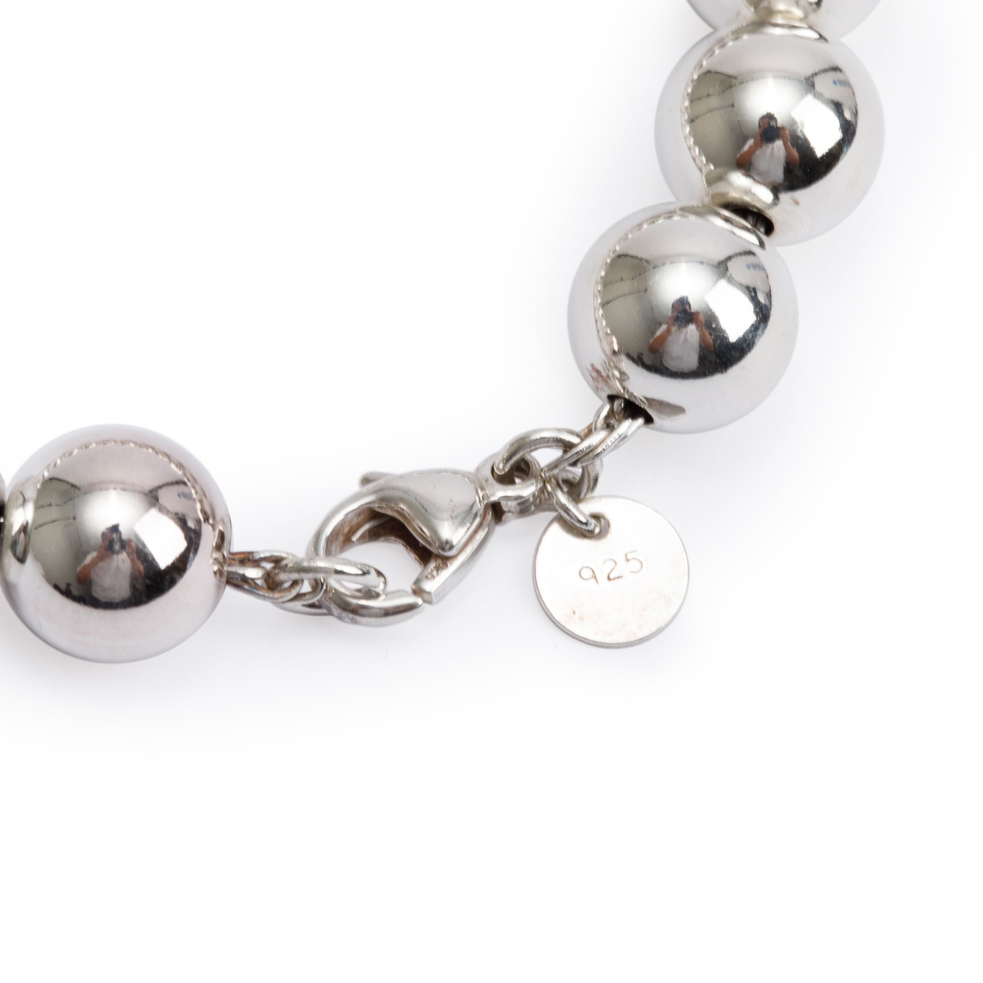 Tiffany & Co. Sterling Silver 10 MM HardWear Ball Bracelet