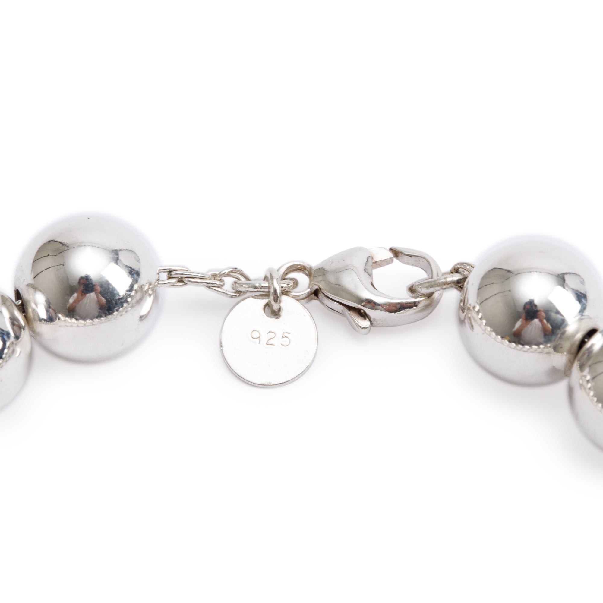 Tiffany & Co. Sterling Silver 10 MM HardWear Ball Bracelet