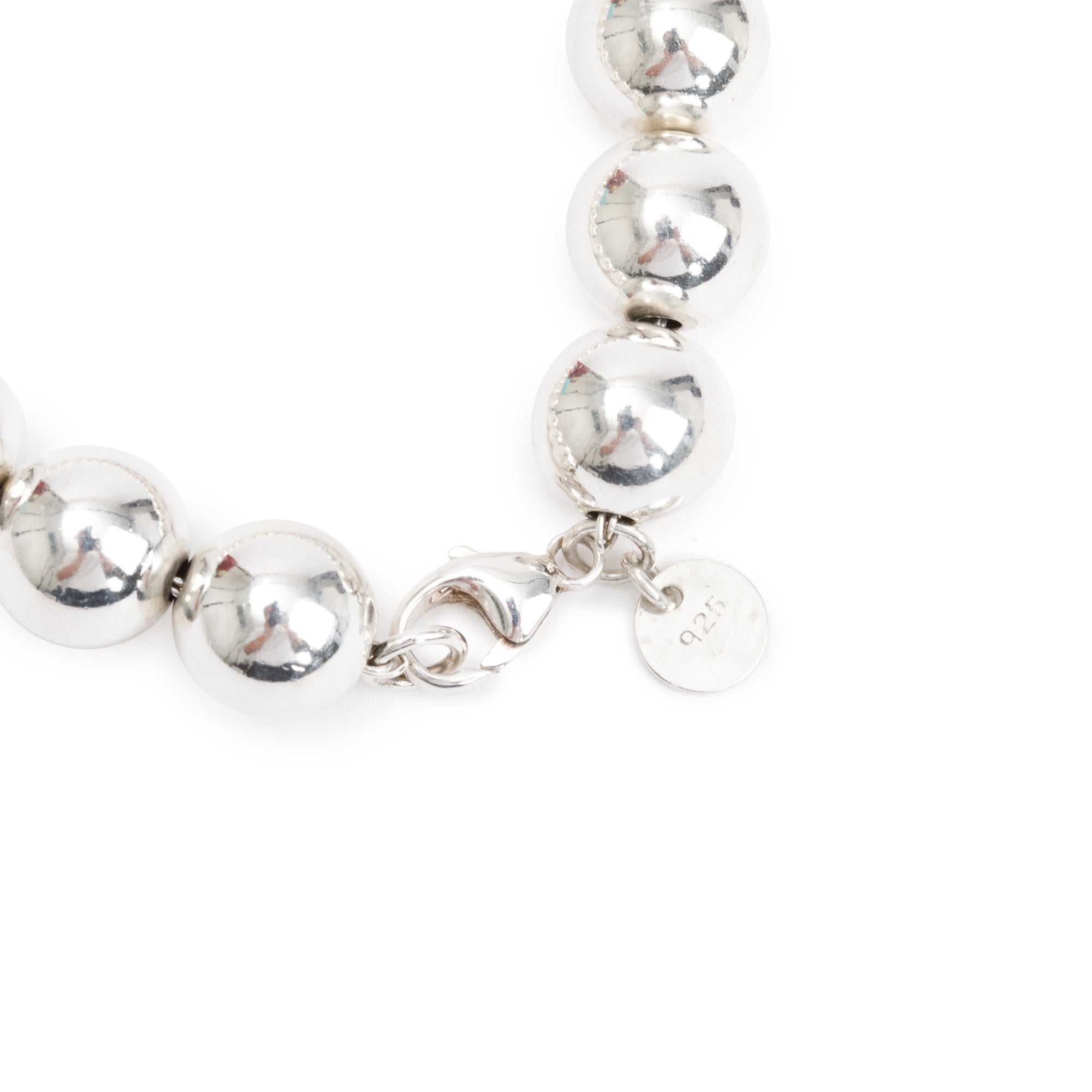 Tiffany & Co. Sterling Silver 10 MM HardWear Ball Bracelet