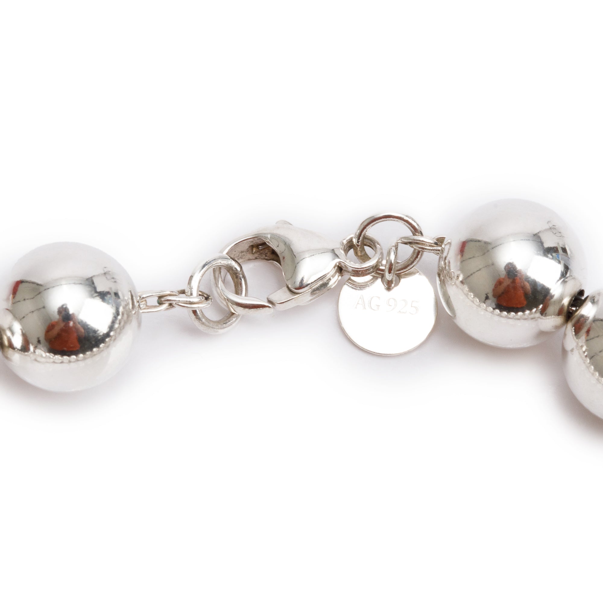 Tiffany & Co. Sterling Silver 10 MM HardWear Ball Bracelet