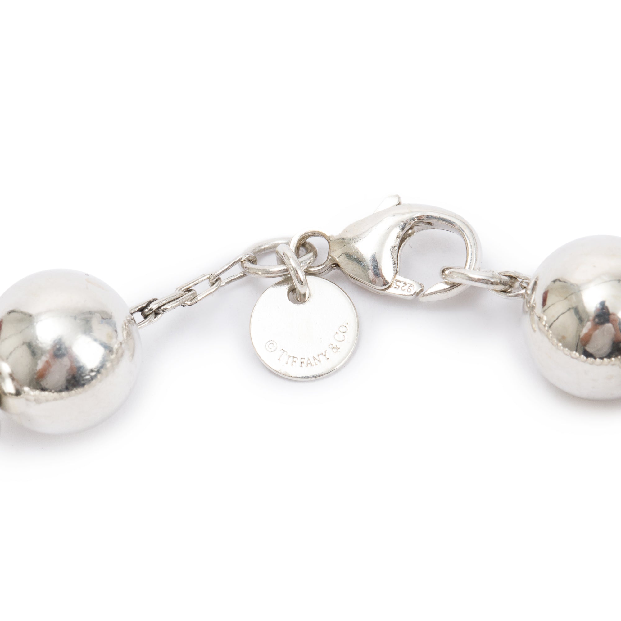 Tiffany & Co. Sterling Silver 10 MM HardWear Ball Bracelet