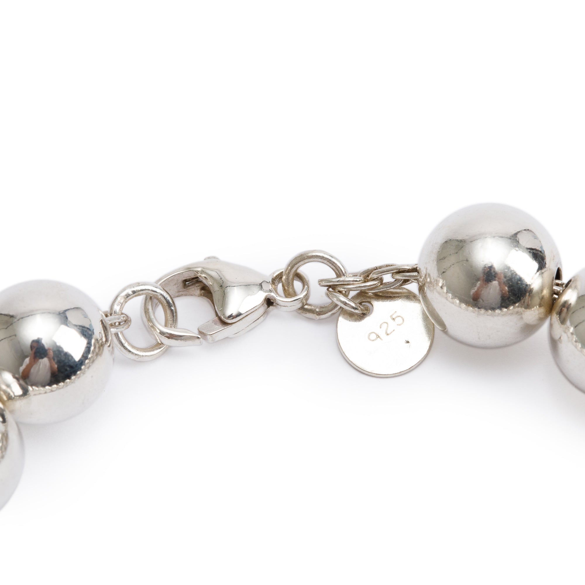 Tiffany & Co. Sterling Silver 10 MM HardWear Ball Bracelet