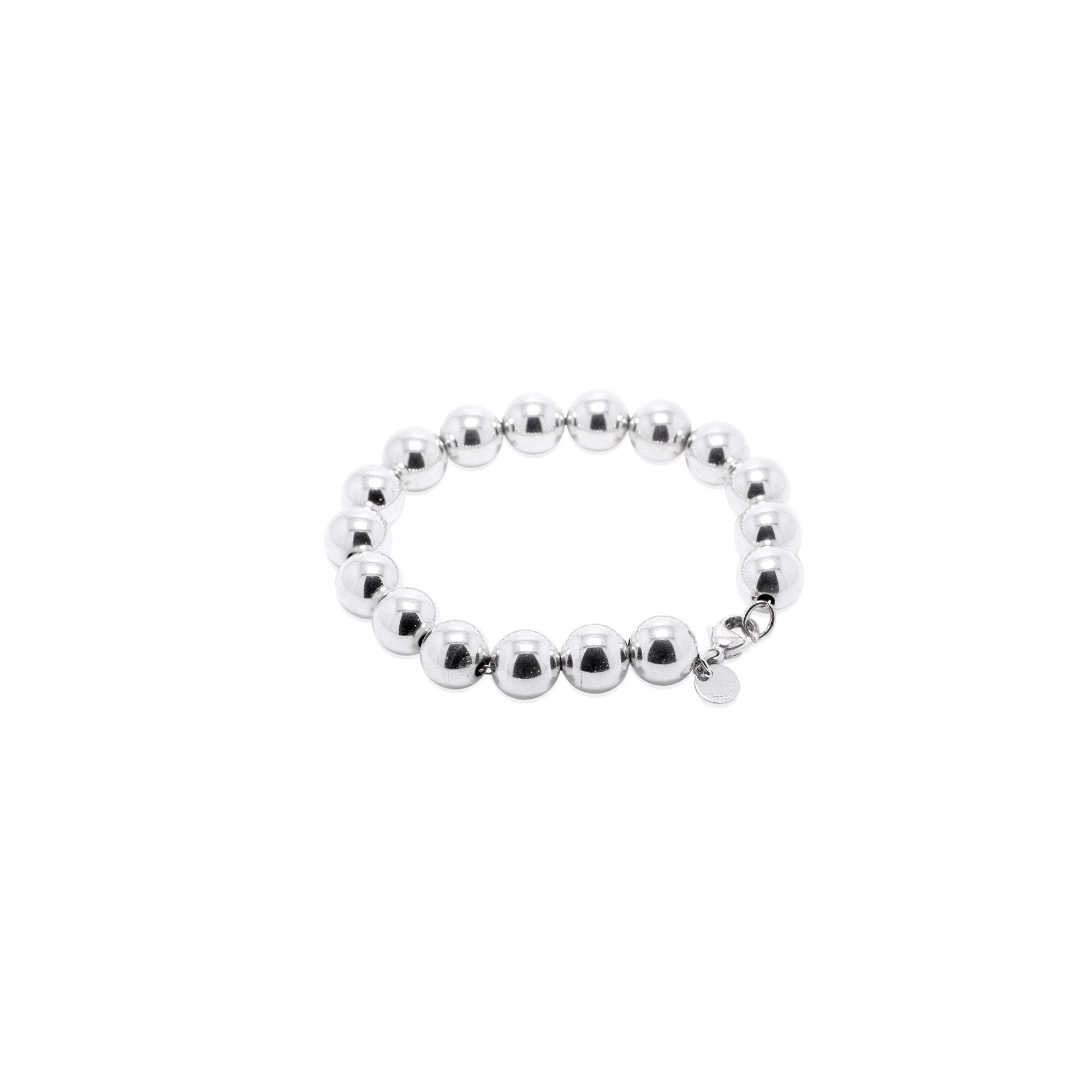 Tiffany & Co. Sterling Silver 10 MM HardWear Ball Bracelet