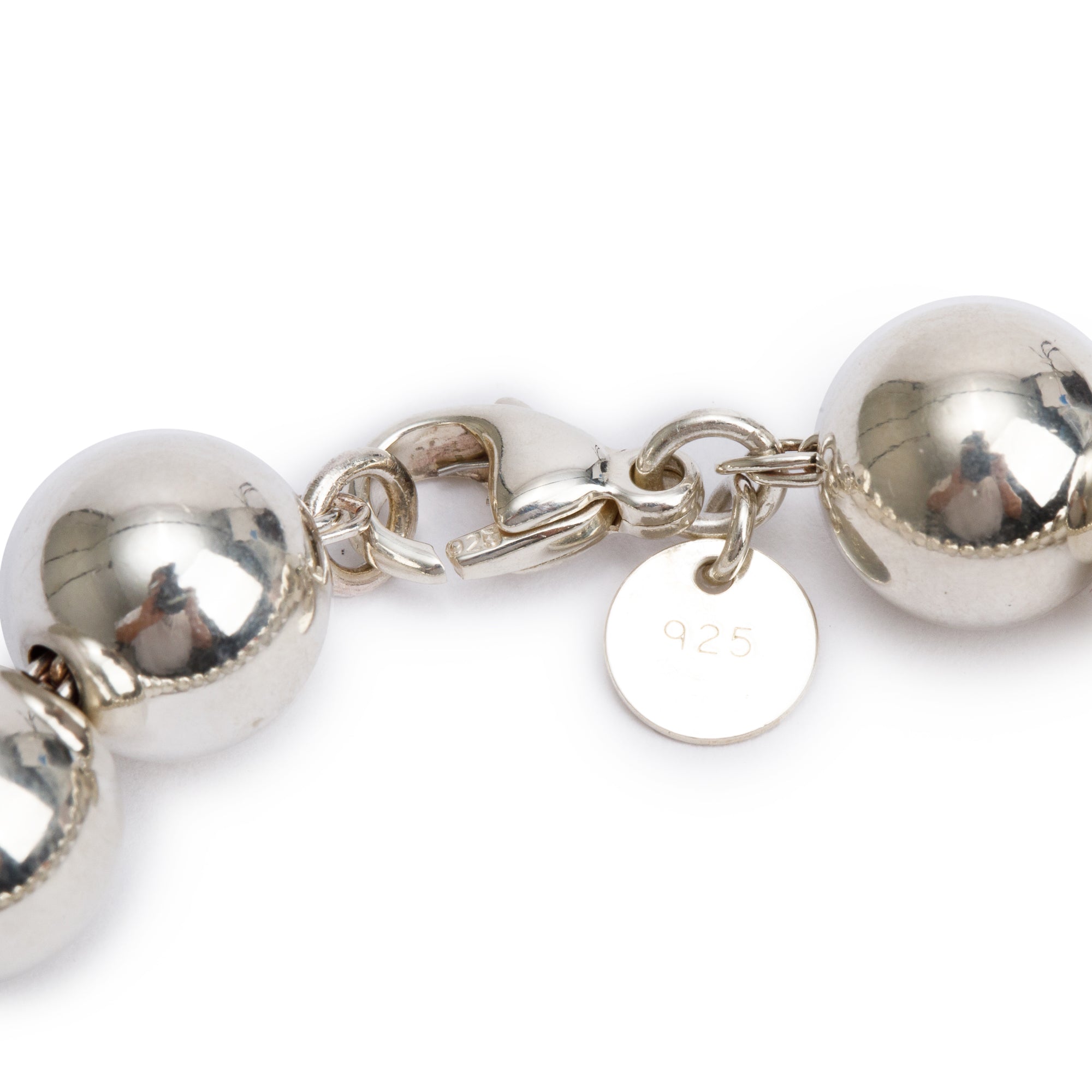 Tiffany & Co. Sterling Silver 10 MM HardWear Ball Bracelet