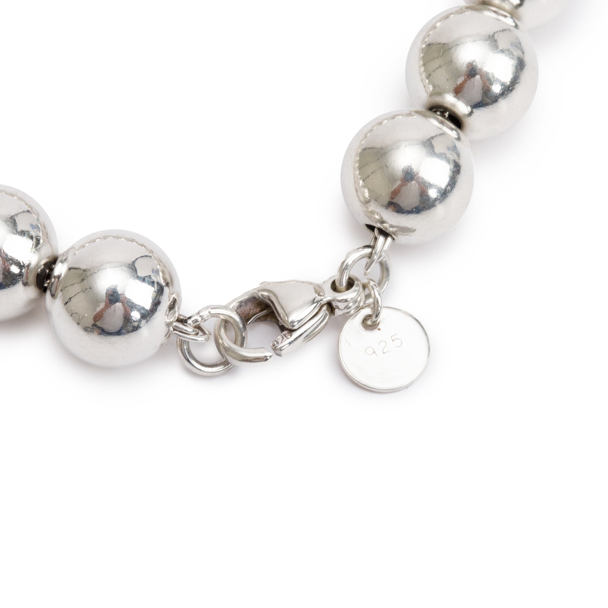 Tiffany & Co. Sterling Silver 10 MM HardWear Ball Bracelet