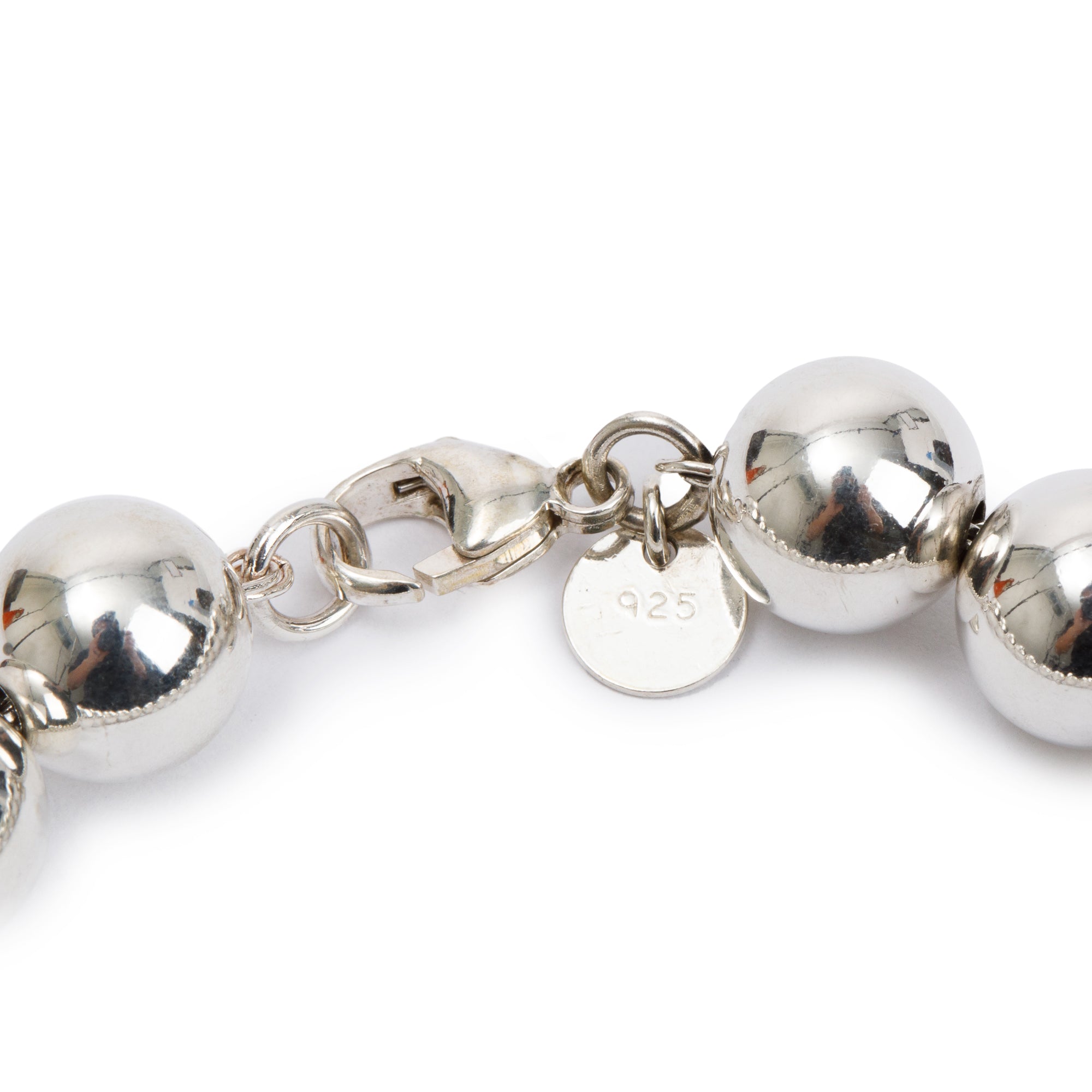 Tiffany & Co. Sterling Silver 10 MM HardWear Ball Bracelet