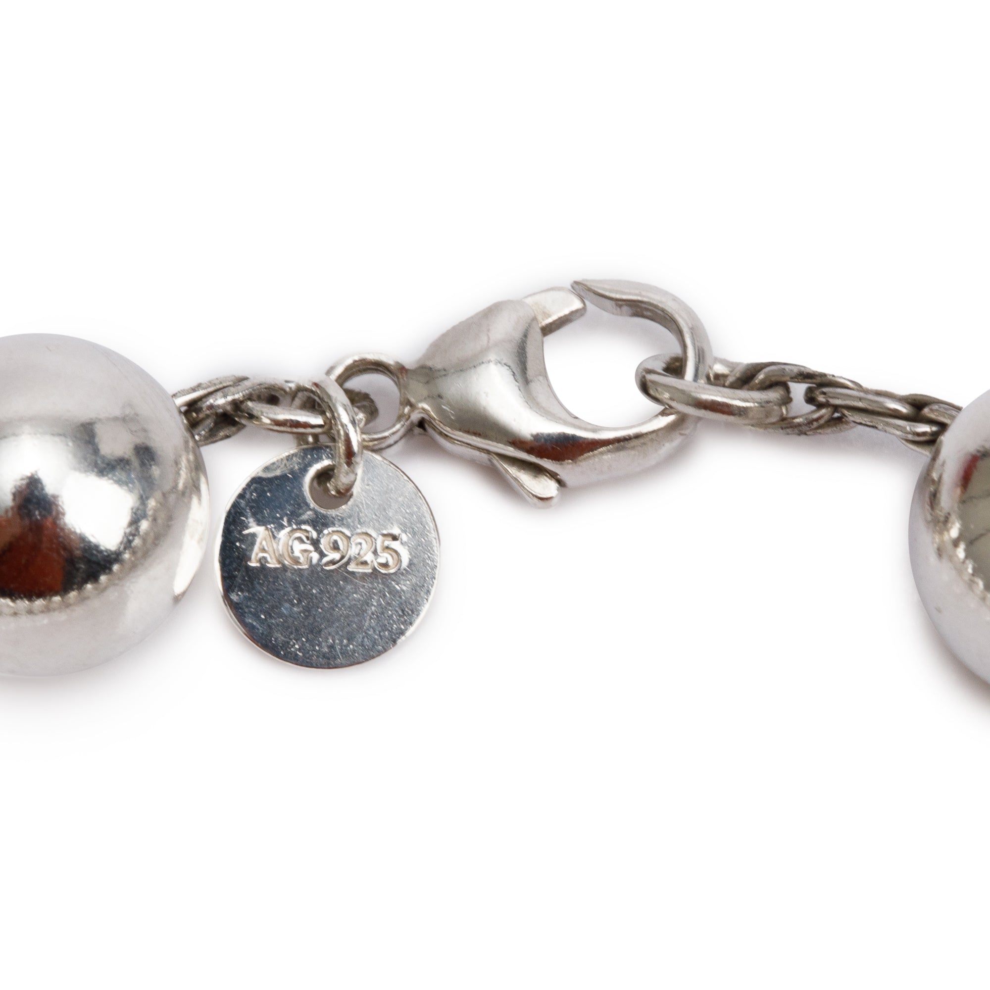 Tiffany & Co. Sterling Silver 10 MM HardWear Ball Bracelet