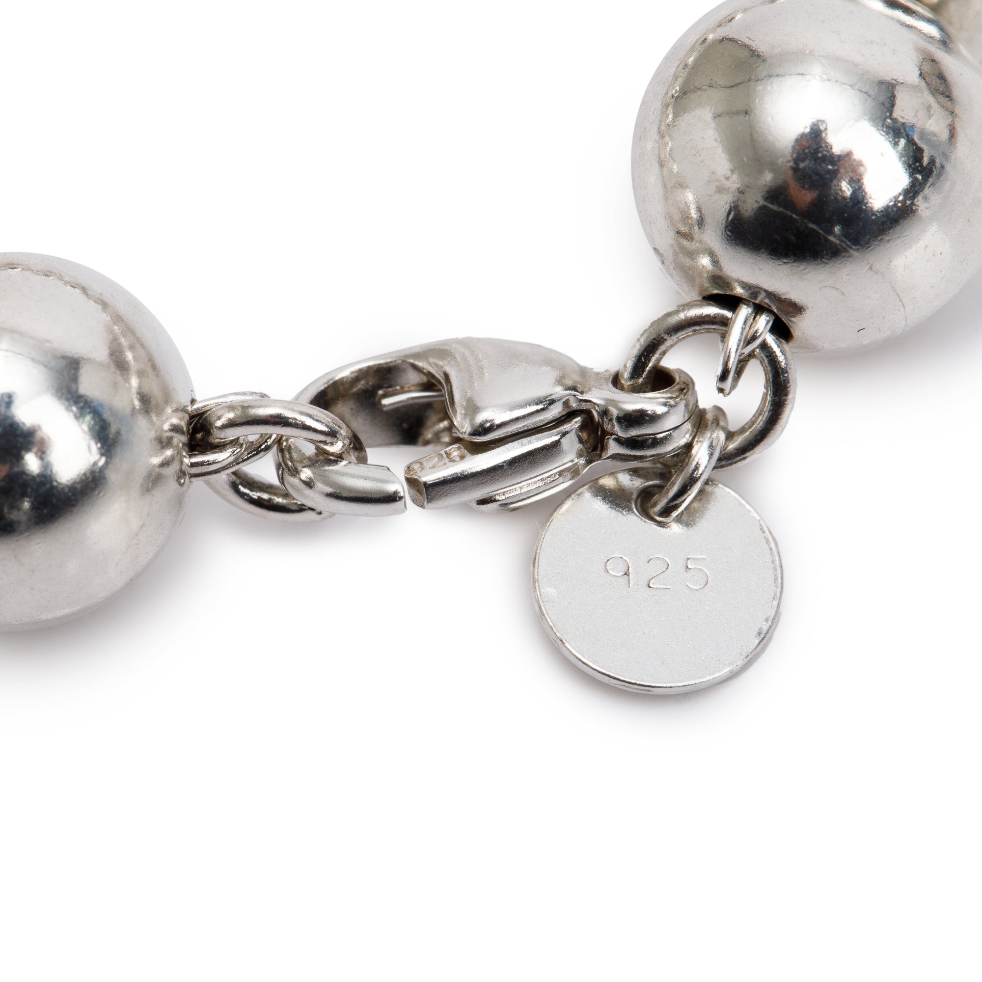 Tiffany & Co. Sterling Silver 10 MM HardWear Ball Bracelet