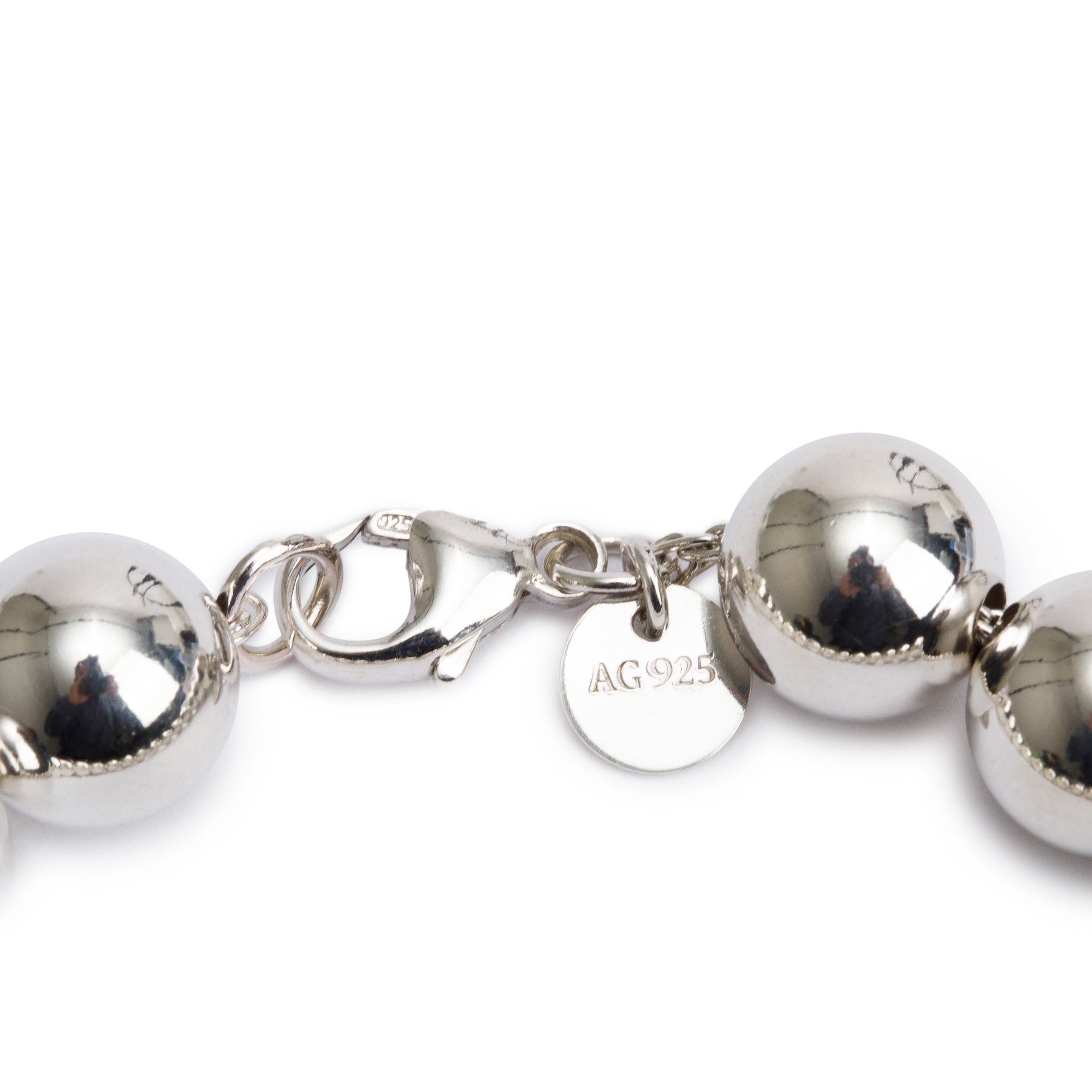 Tiffany & Co. Sterling Silver 10 MM HardWear Ball Bracelet
