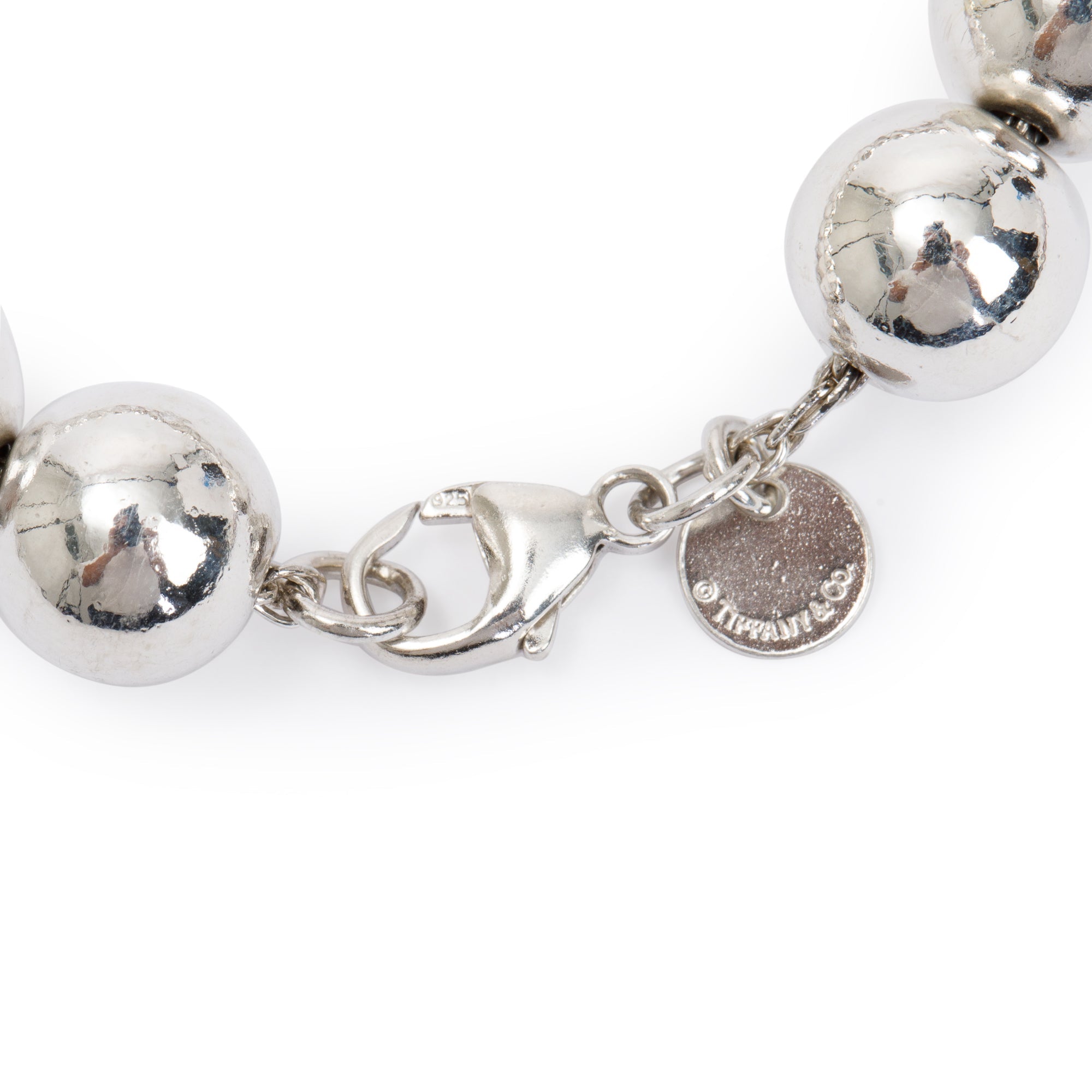 Tiffany & Co. Sterling Silver 10 MM HardWear Ball Bracelet