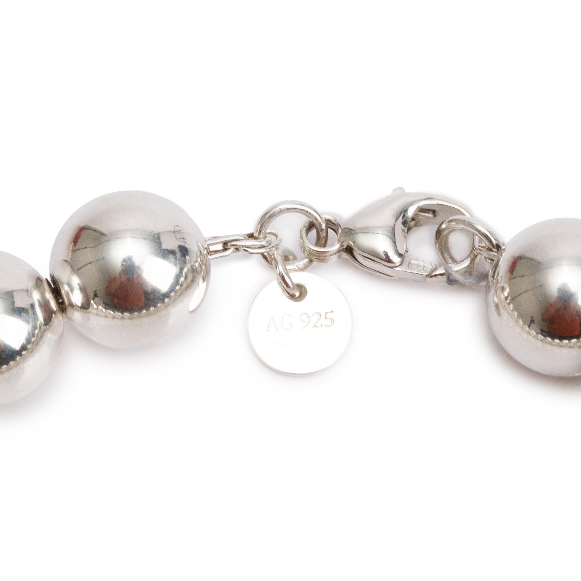 Tiffany & Co. Sterling Silver 10 MM HardWear Ball Bracelet