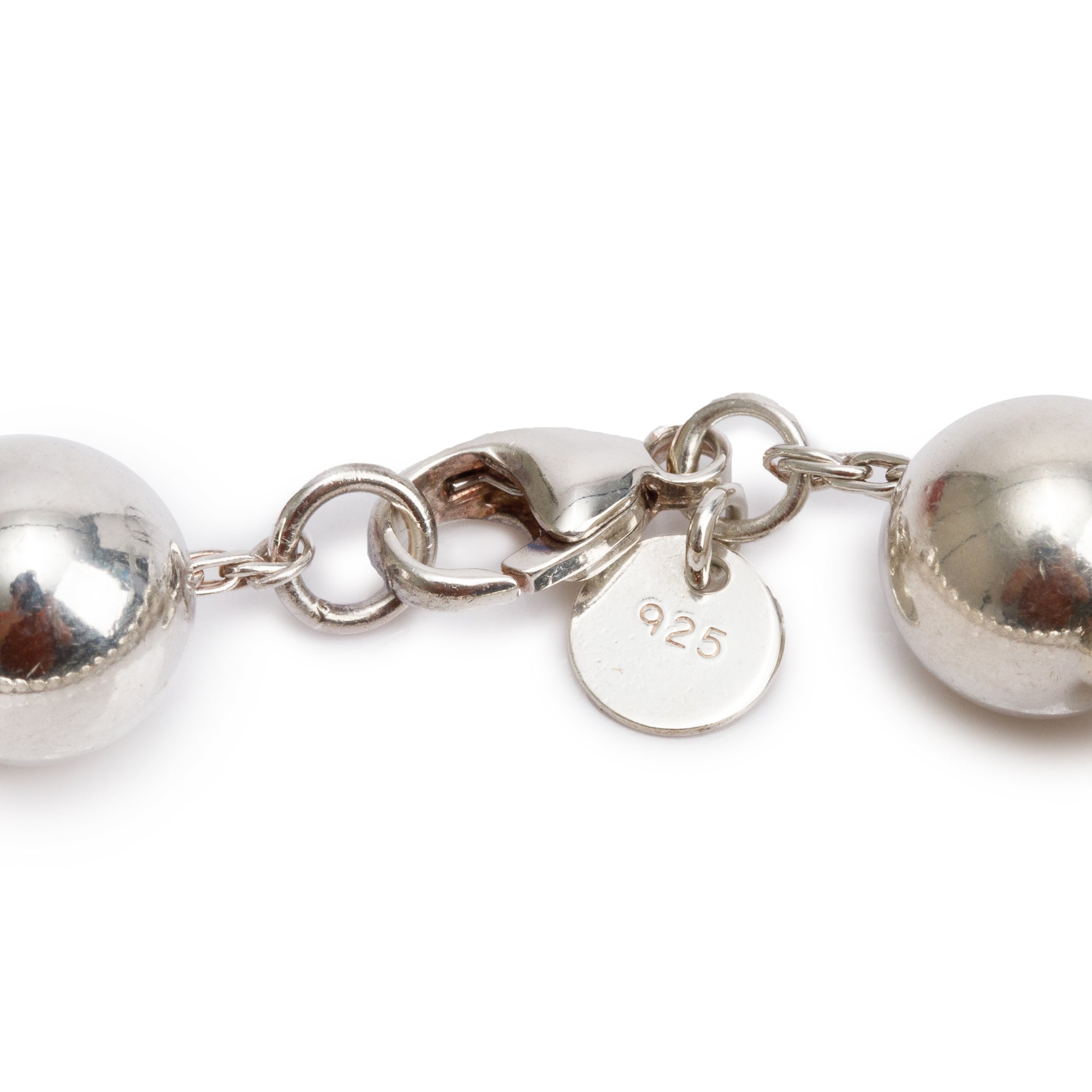 Tiffany & Co. Sterling Silver 10 MM HardWear Ball Bracelet