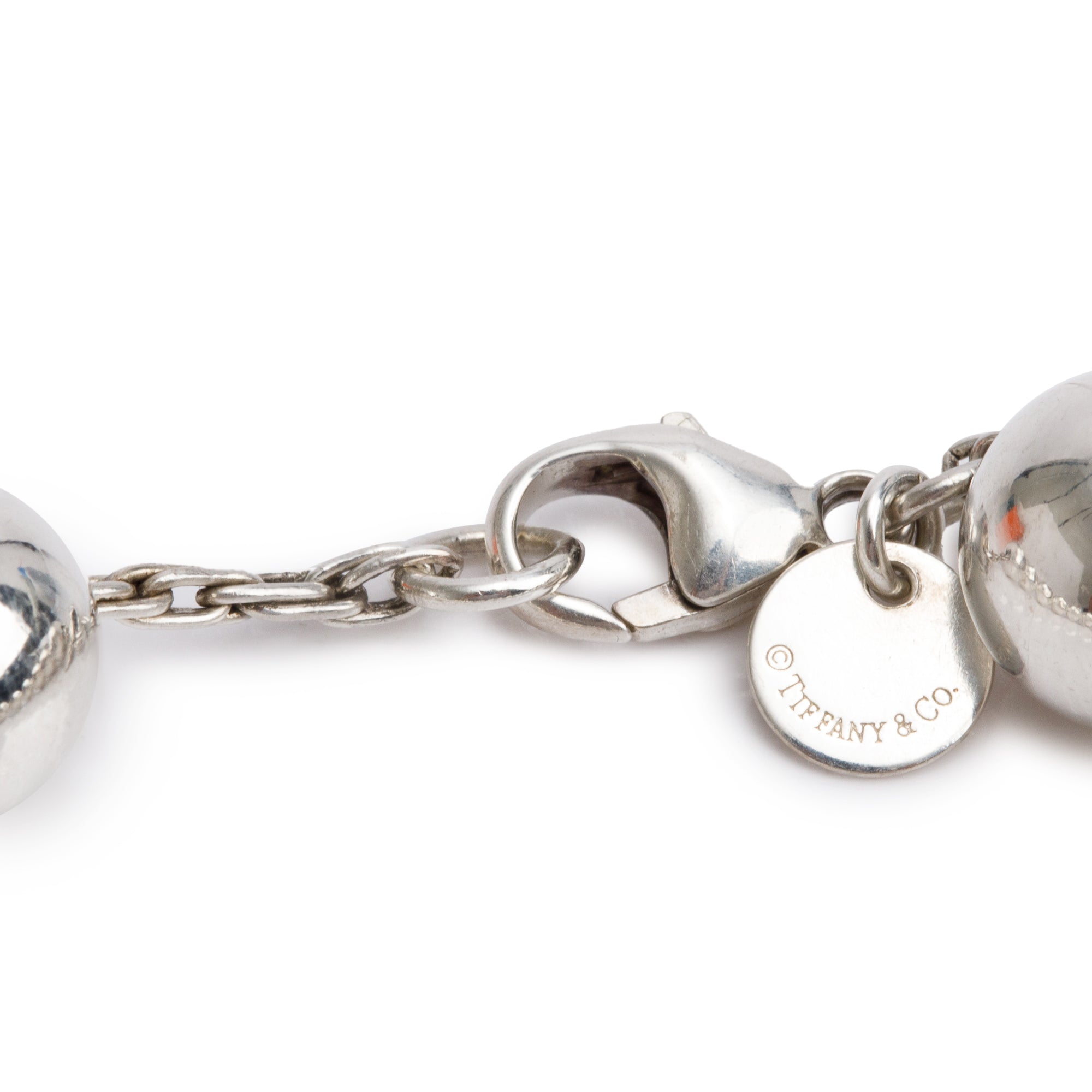 Tiffany & Co. Sterling Silver 10 MM HardWear Ball Bracelet