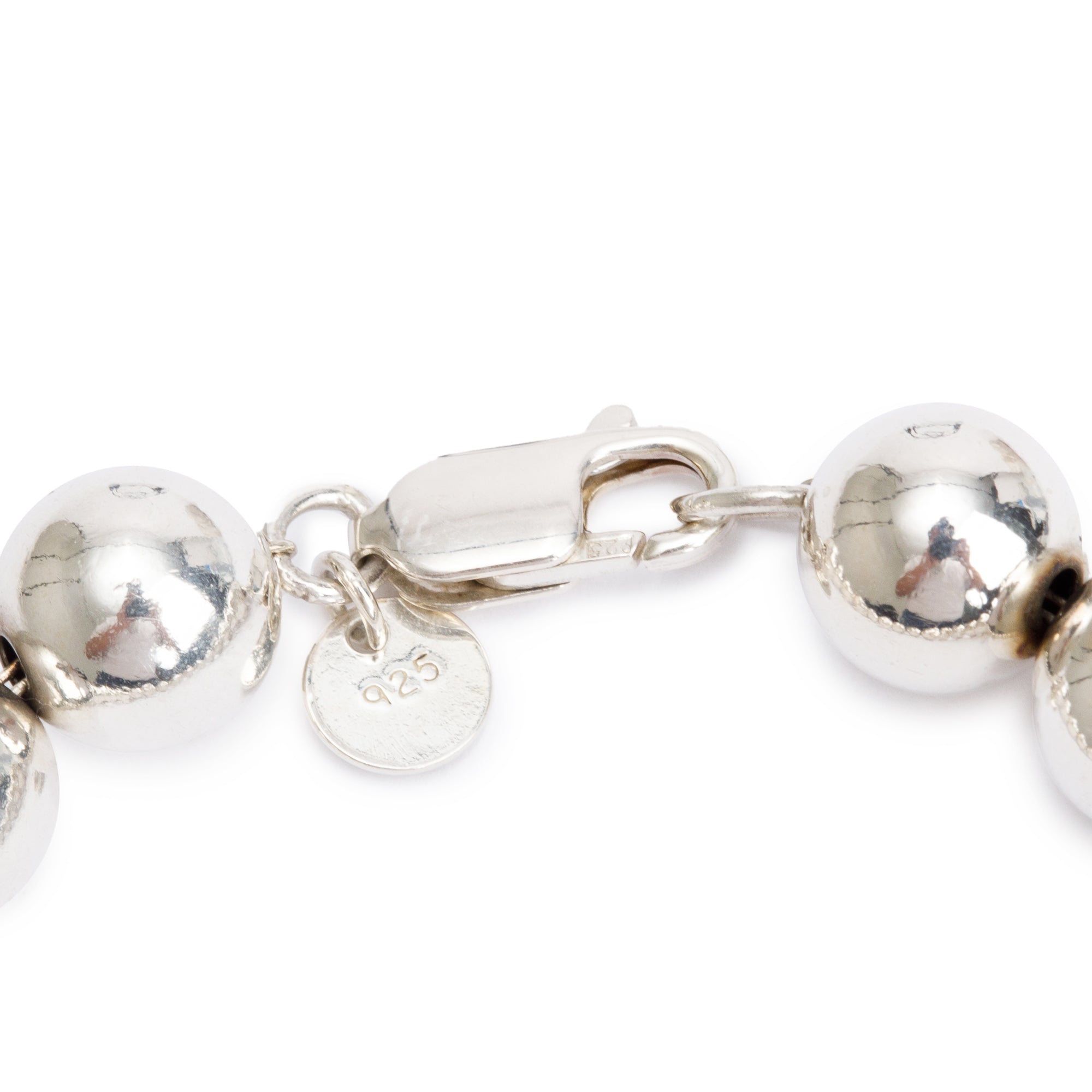 Tiffany & Co. Sterling Silver 10 MM HardWear Ball Bracelet