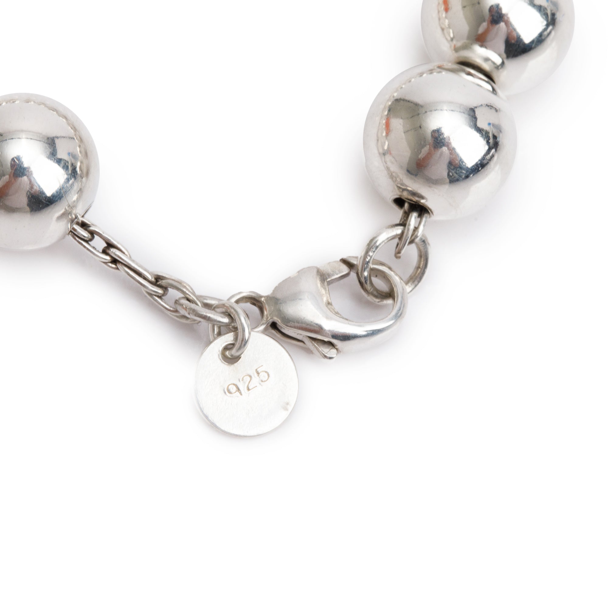 Tiffany & Co. Sterling Silver 10 MM HardWear Ball Bracelet