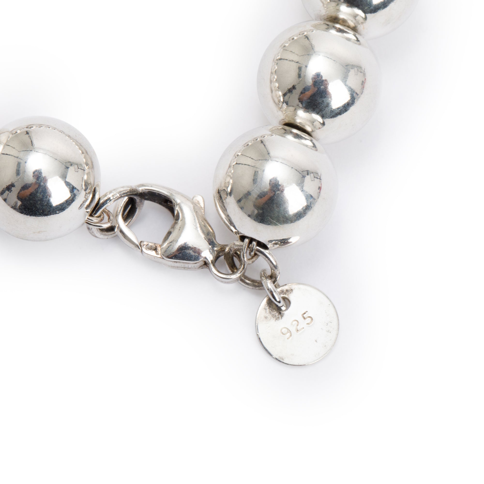 Tiffany & Co. Sterling Silver 10 MM HardWear Ball Bracelet