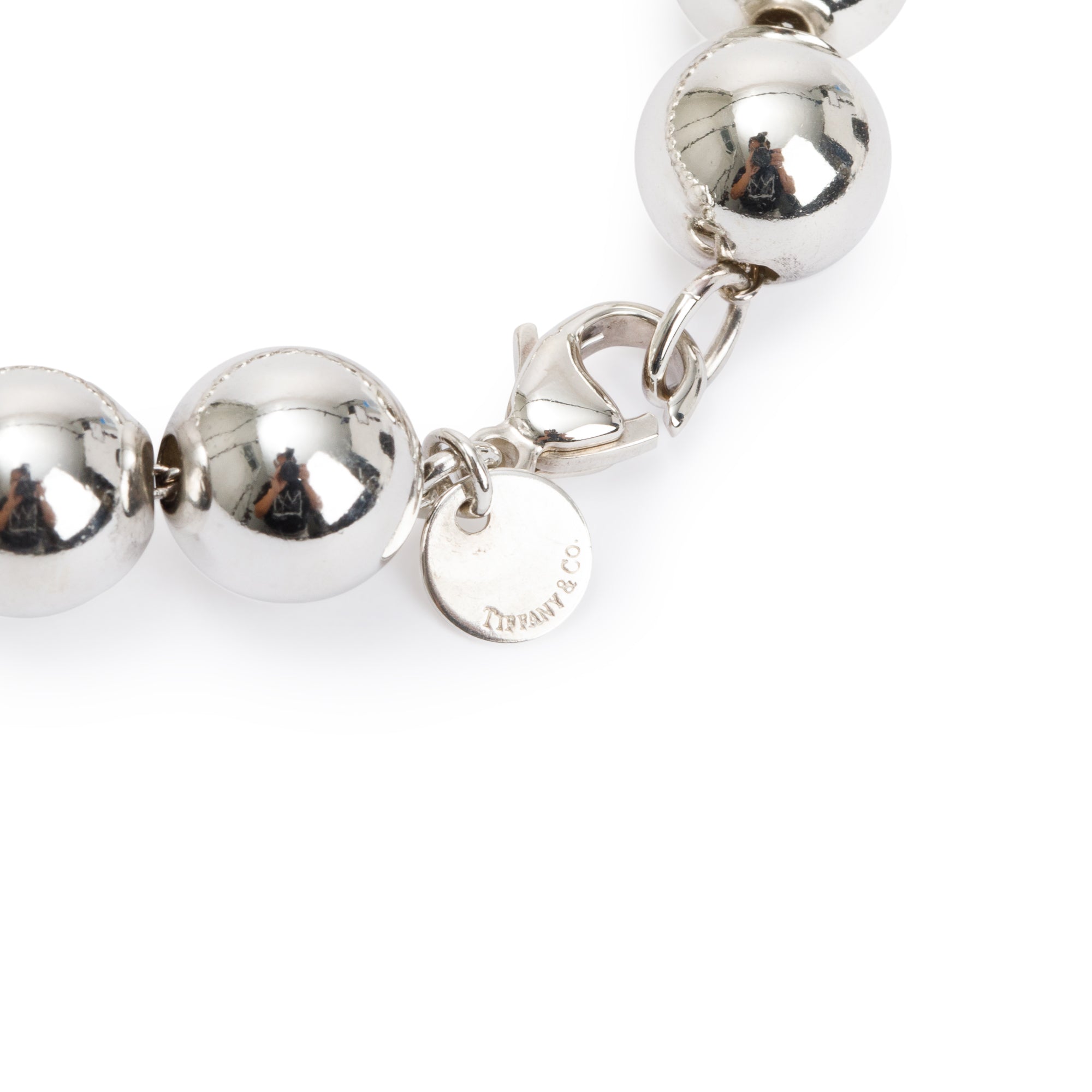 Tiffany & Co. Sterling Silver 10 MM HardWear Ball Bracelet