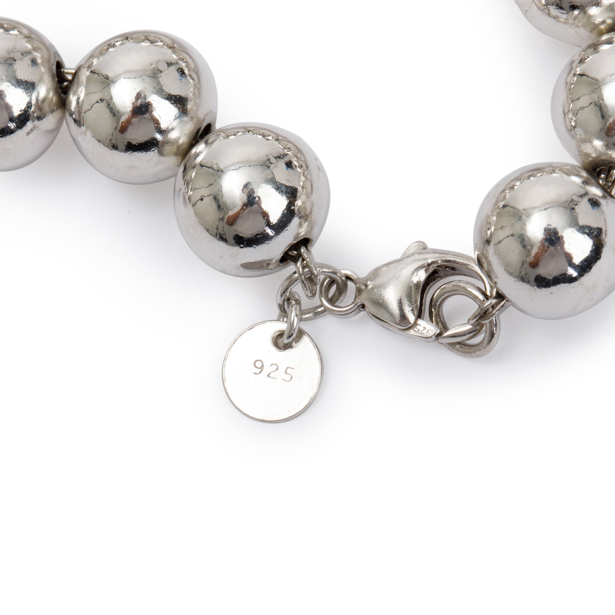 Tiffany & Co. Sterling Silver 10 MM HardWear Ball Bracelet
