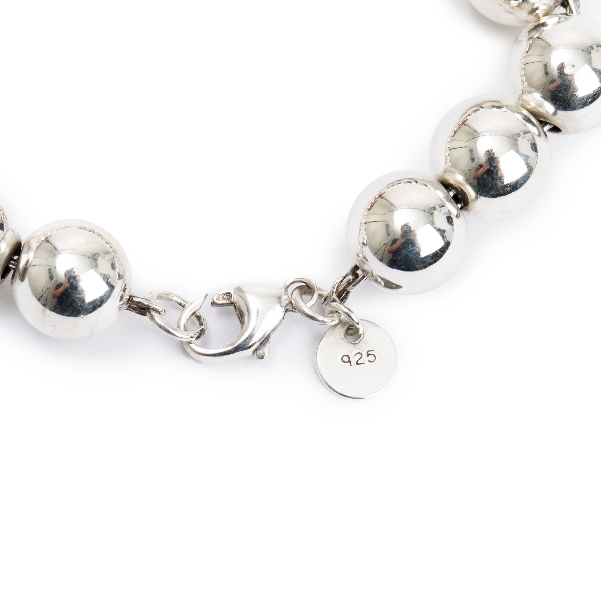 Tiffany & Co. Sterling Silver 10 MM HardWear Ball Bracelet