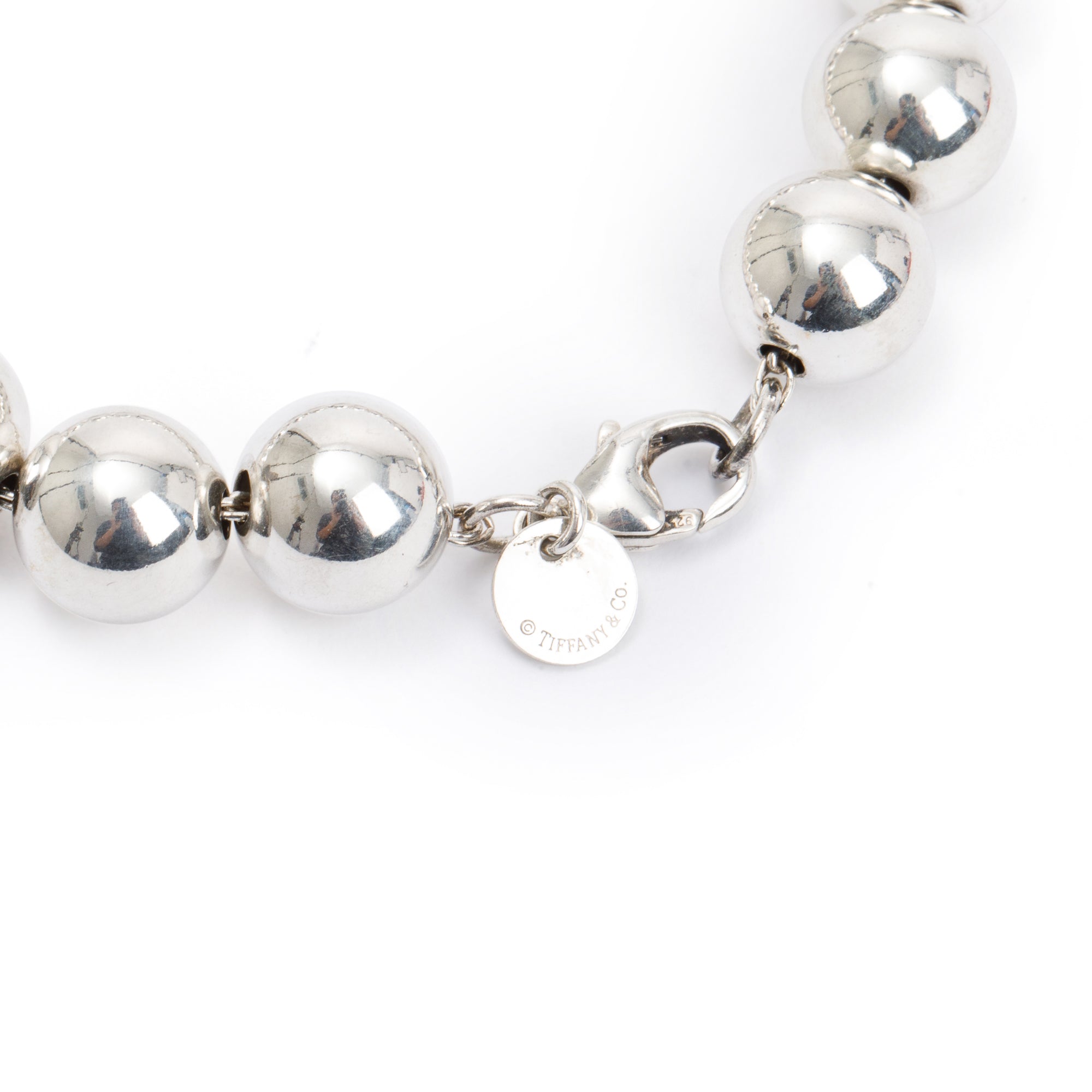 Tiffany & Co. Sterling Silver 10 MM HardWear Ball Bracelet