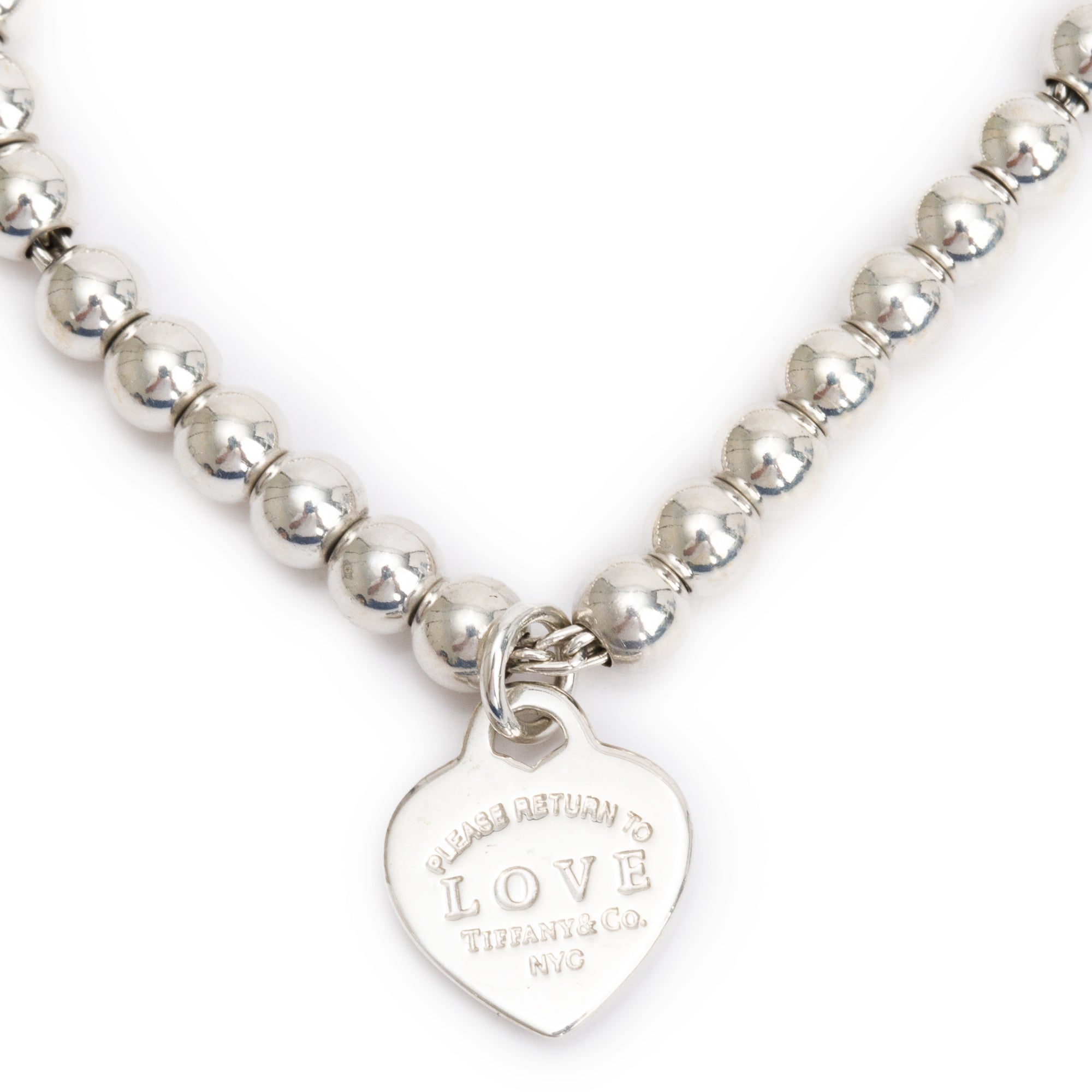 Tiffany & Co. Sterling Silver 10 MM HardWear Ball Bracelet