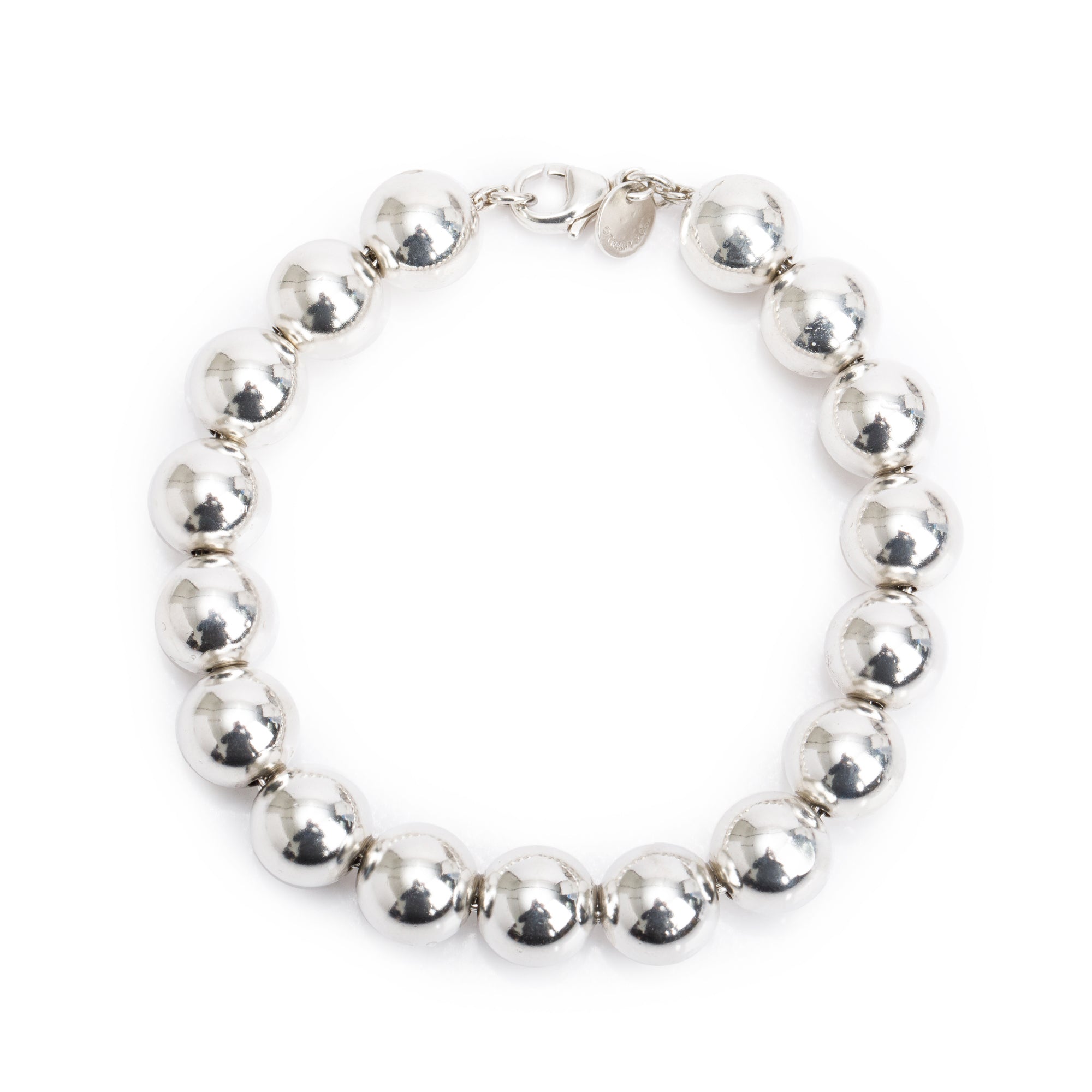 Tiffany & Co. Sterling Silver 10 MM HardWear Ball Bracelet