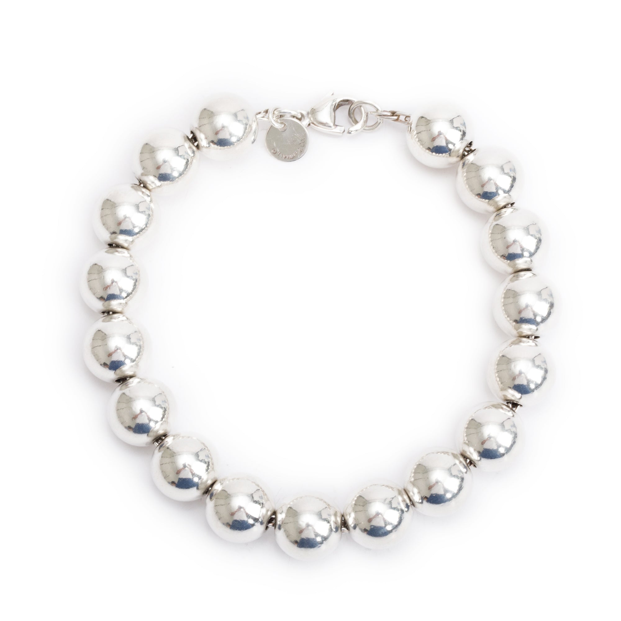 Tiffany & Co. Sterling Silver 10 MM HardWear Ball Bracelet