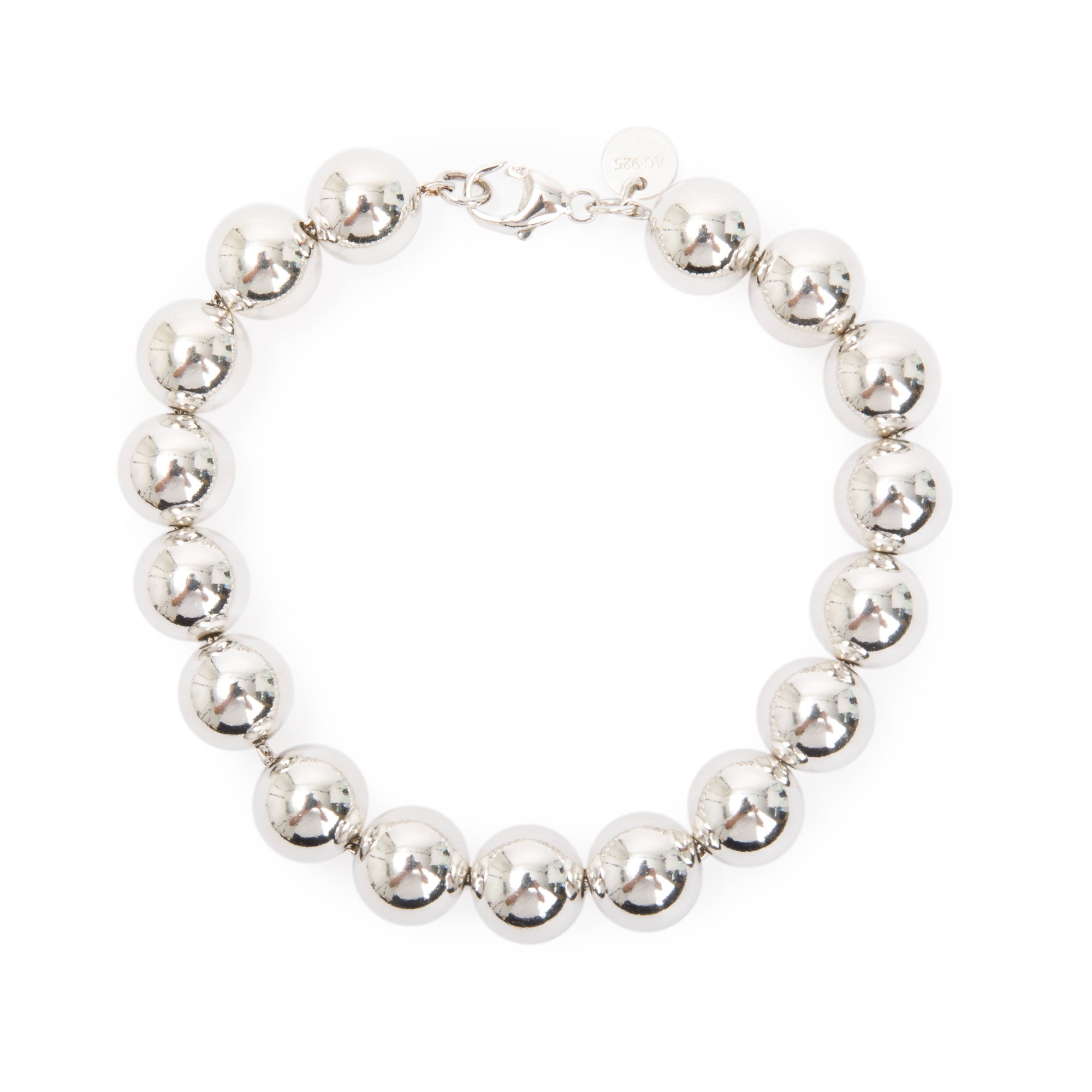 Tiffany & Co. Sterling Silver 10 MM HardWear Ball Bracelet