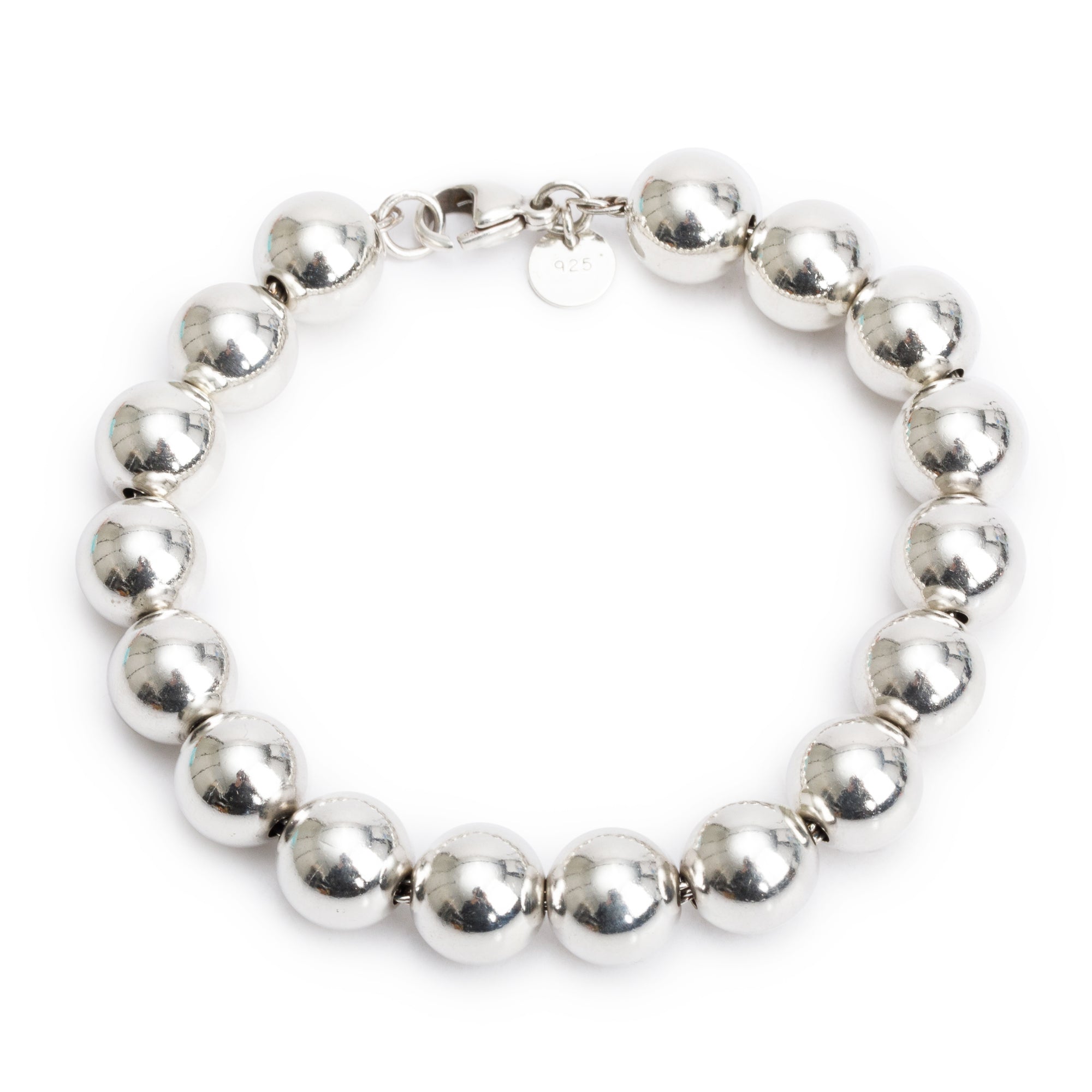 Tiffany & Co. Sterling Silver 10 MM HardWear Ball Bracelet