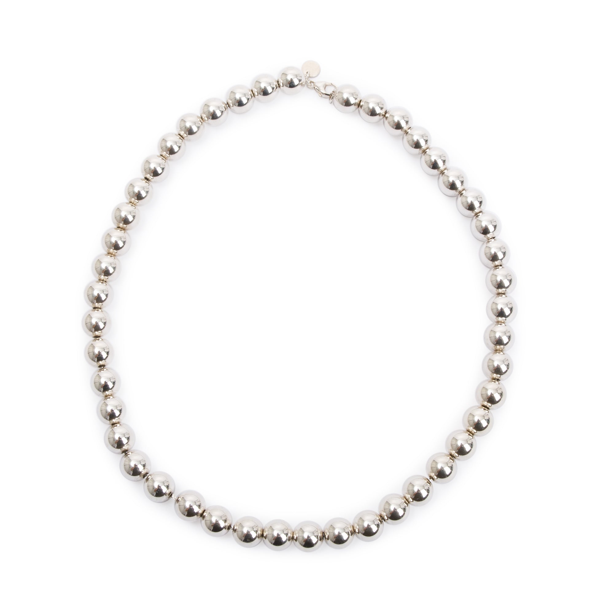 Tiffany & Co. Sterling Silver 10 MM HardWear Ball Necklace