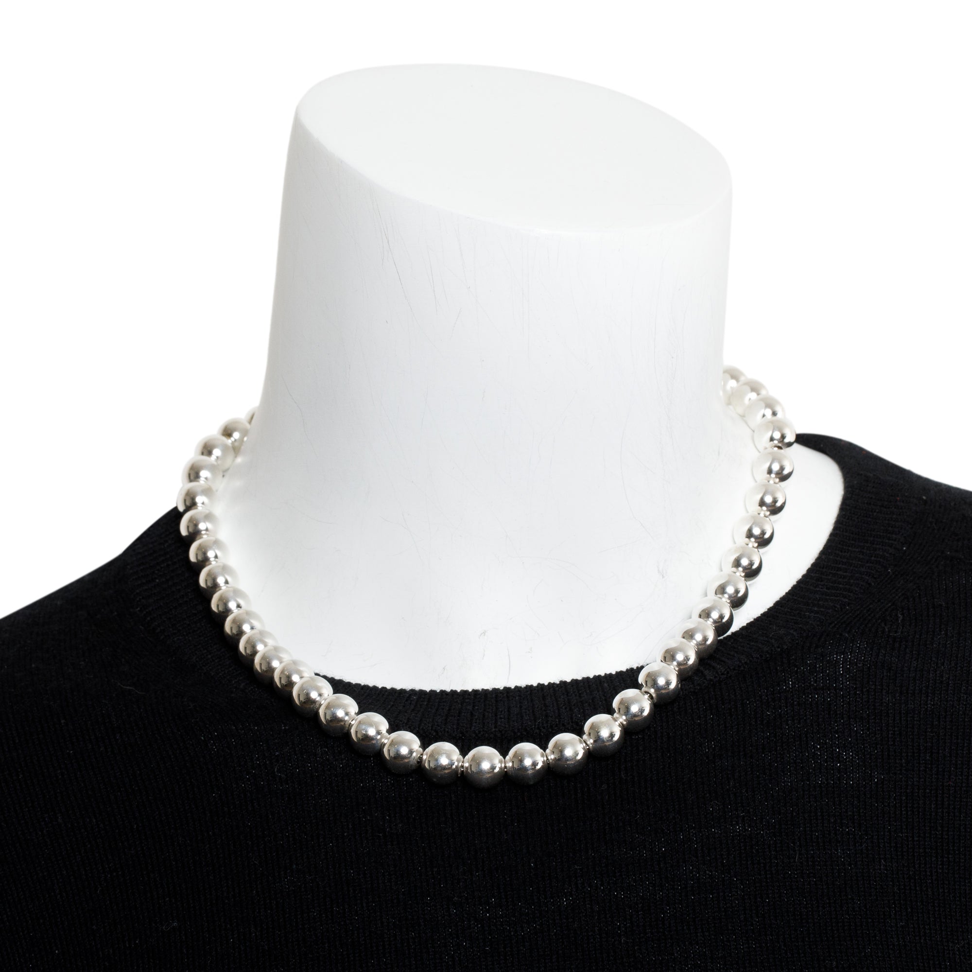 Tiffany & Co. Sterling Silver 10 MM HardWear Ball Necklace