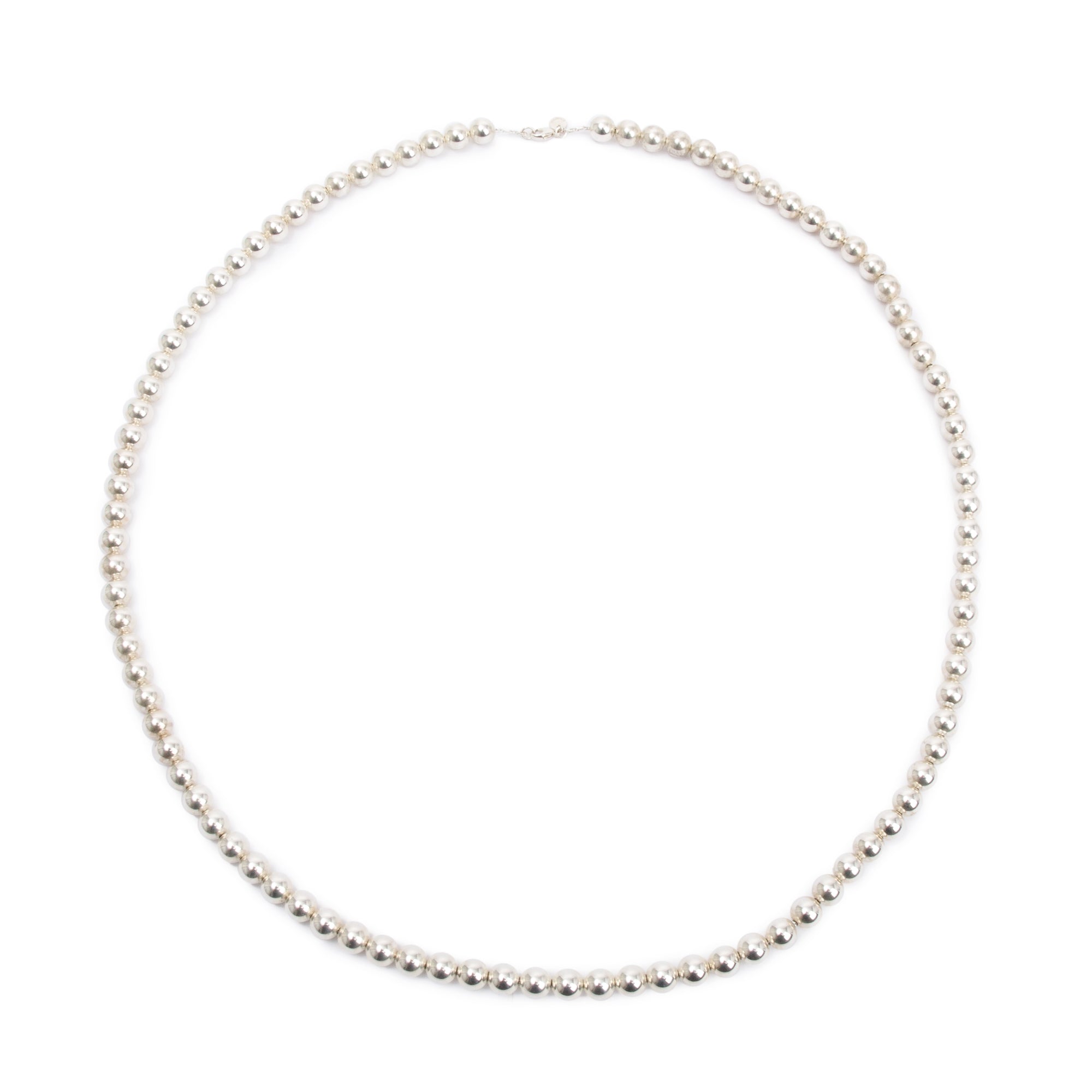 Tiffany & Co. Sterling Silver 10 MM HardWear Ball Necklace, 36.5"